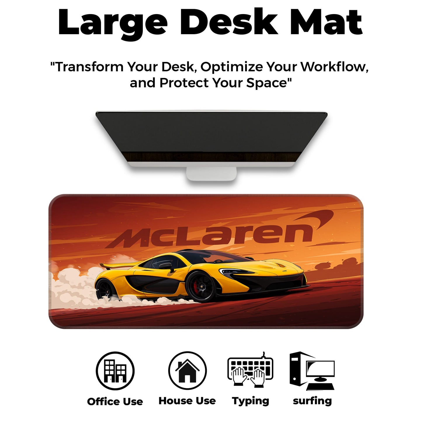 McLaren P1 - E-XL Mousepad image 5