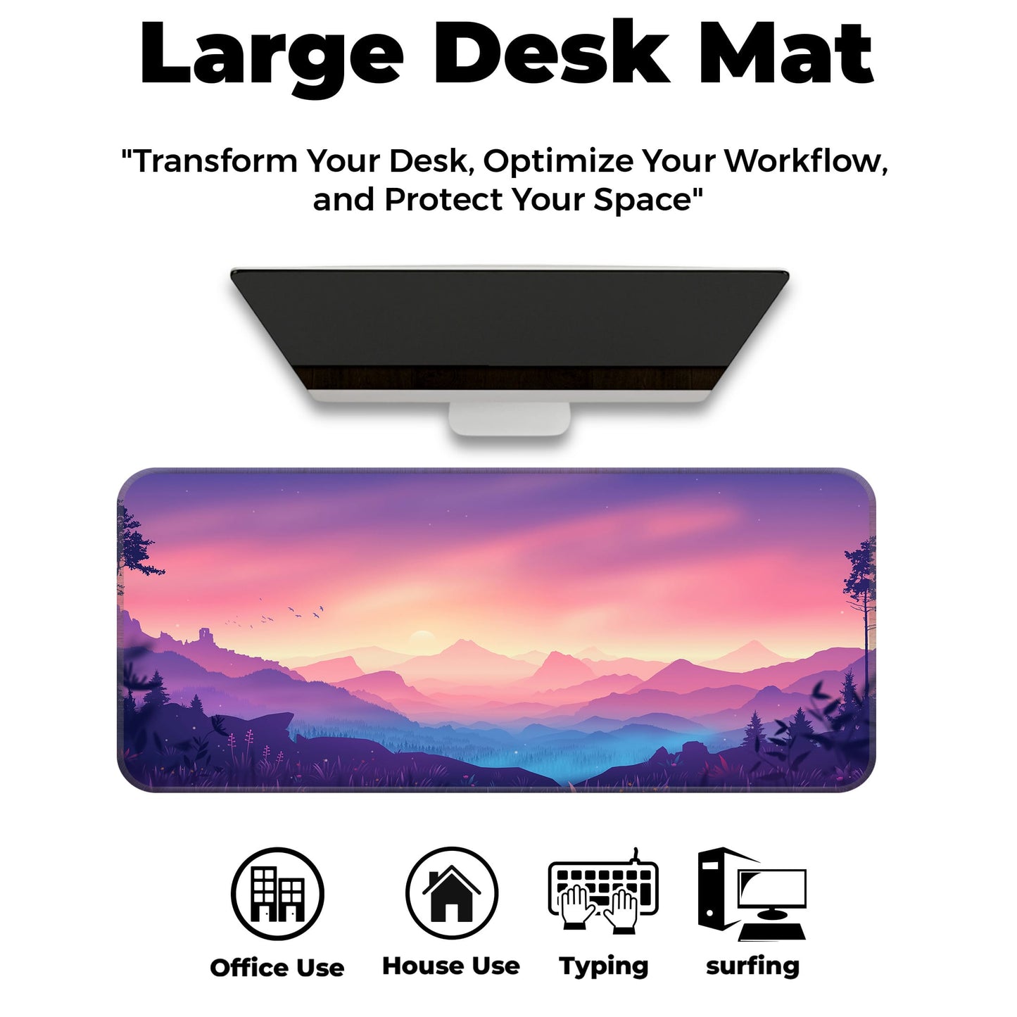 Mountains Subtle - E-XL Mousepad image 5