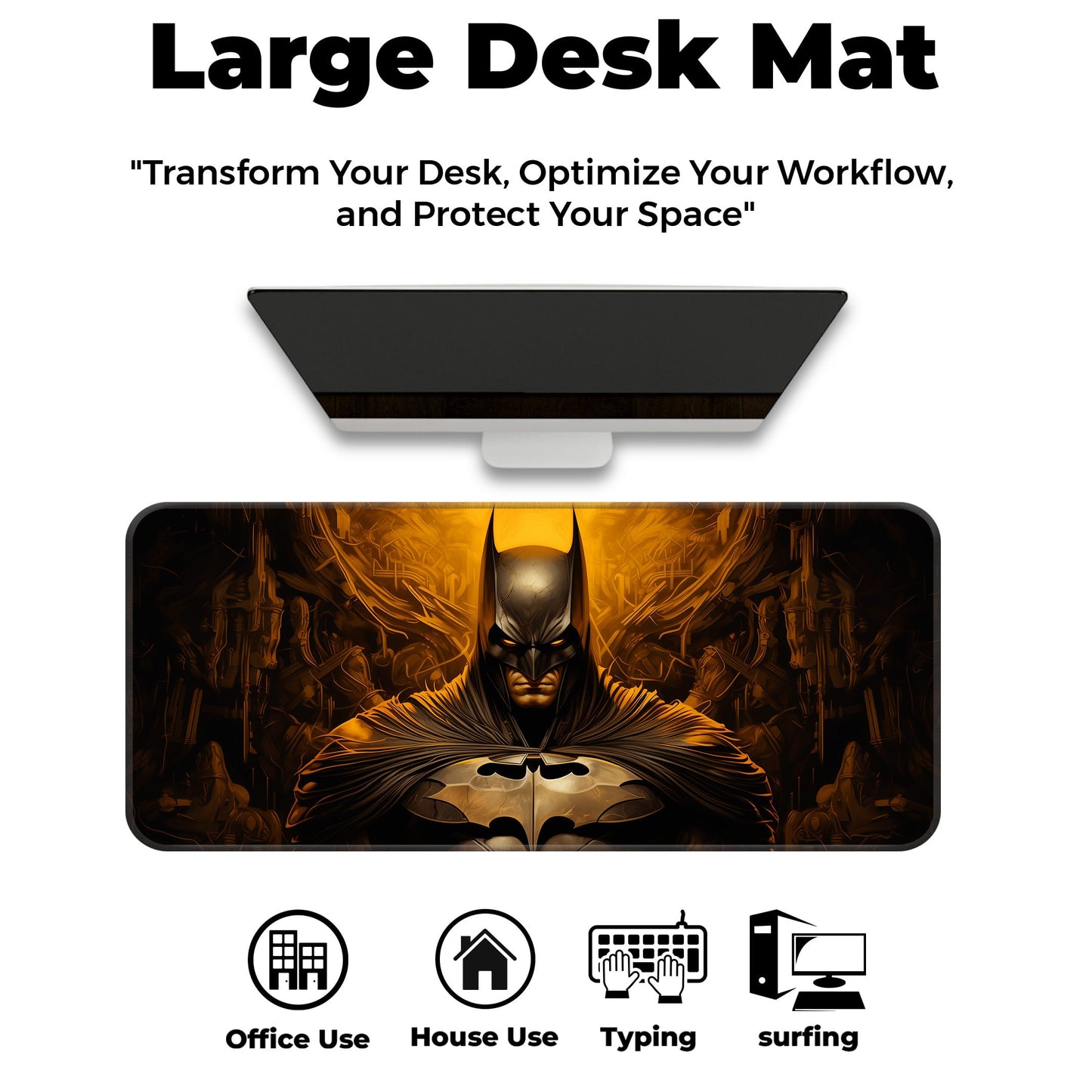 Golden Batman - E-XL Mousepad image 5