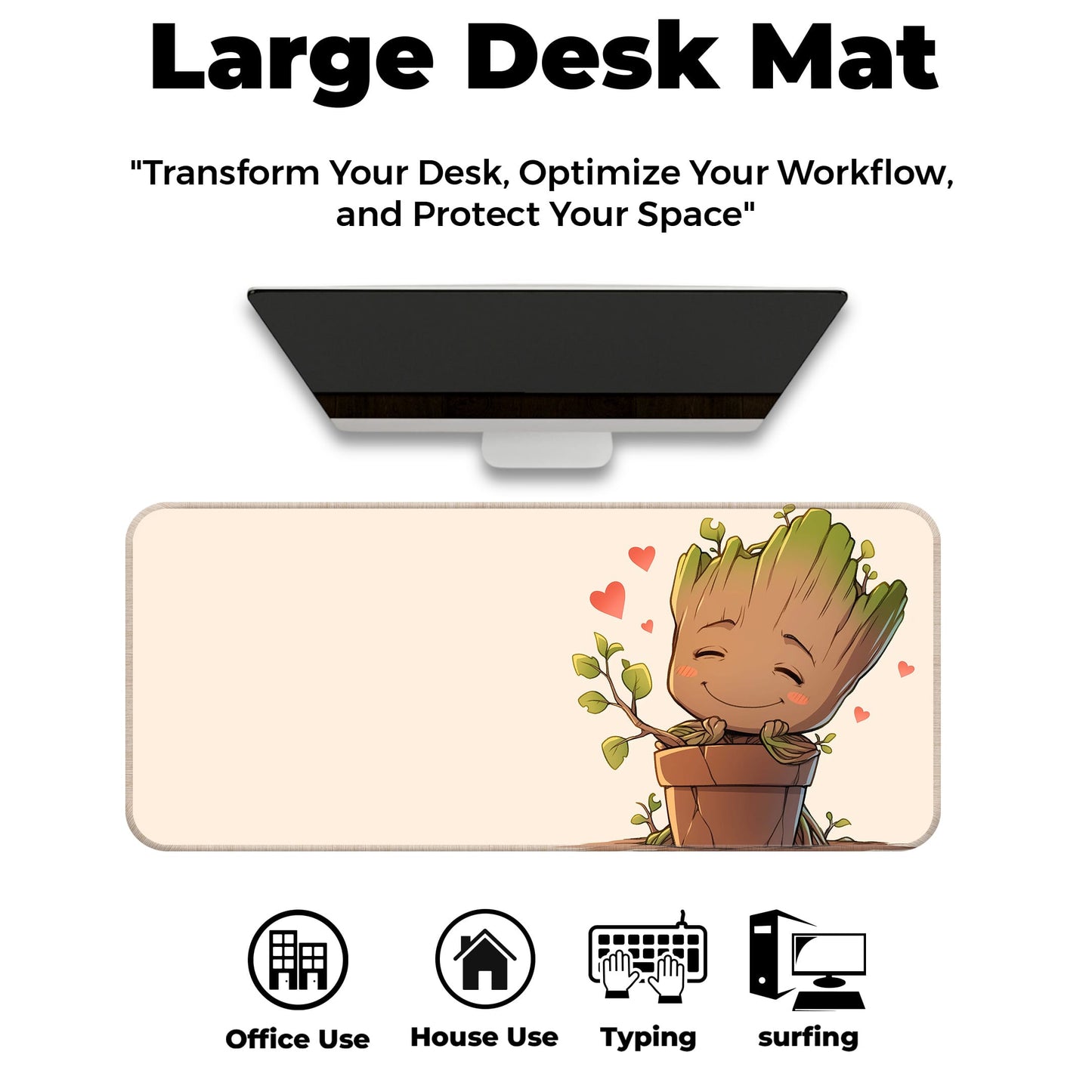 Cute Groot - E-XL Mousepad image 5