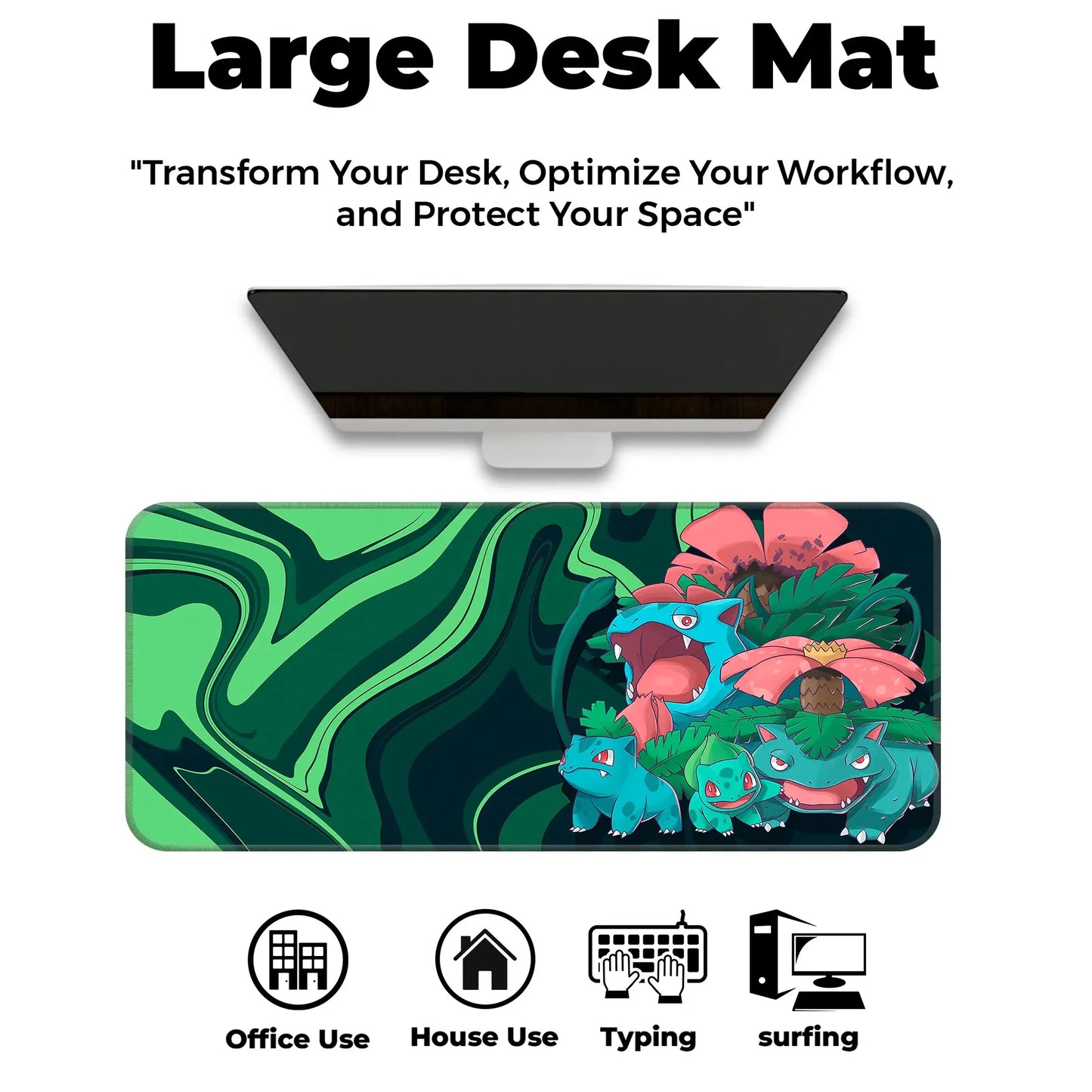 Bulbasaur Family - E-XL Mousepad image 5