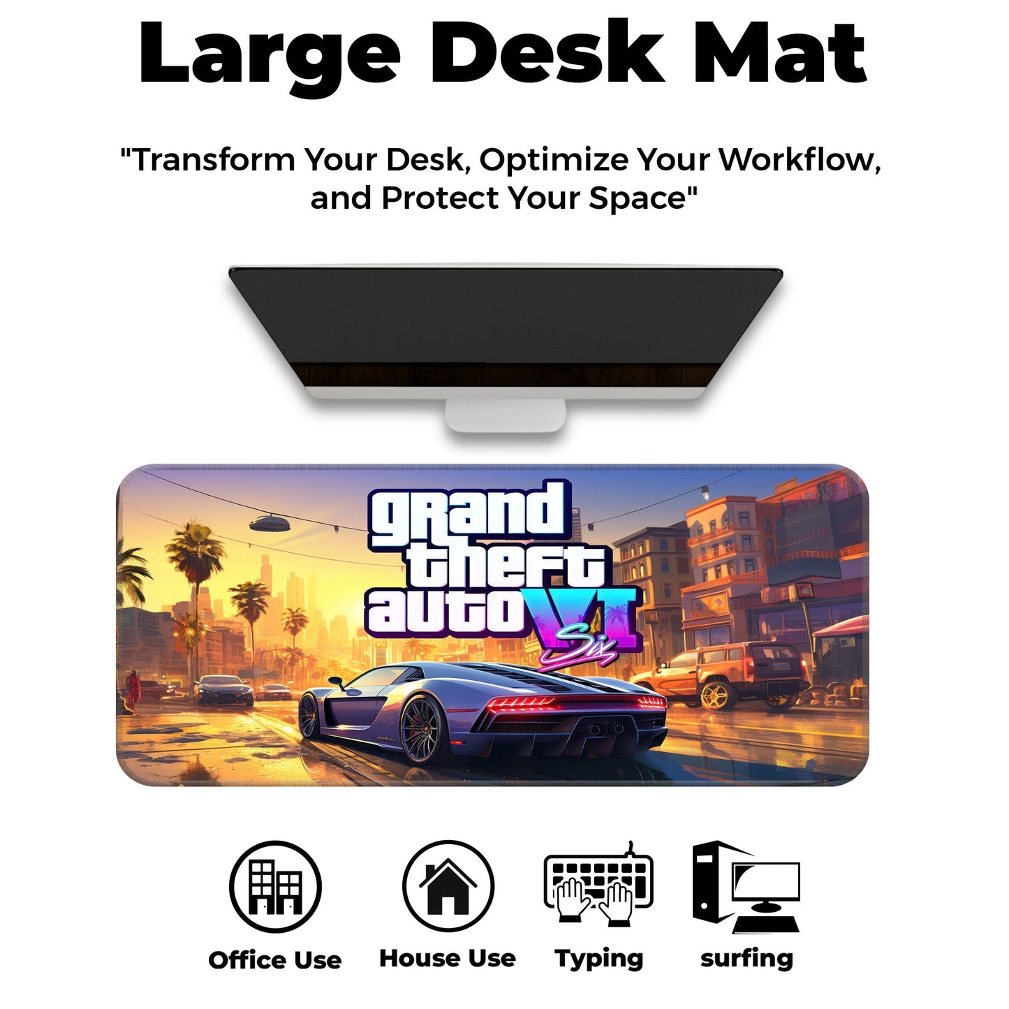 GTA VI - I - E-XL Mousepad image 5