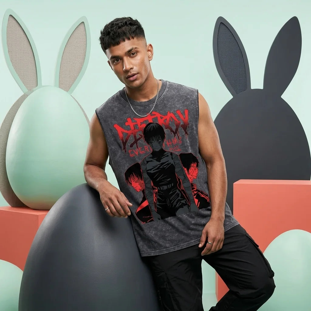Maki Zenin/Grey Acid Wash Tank