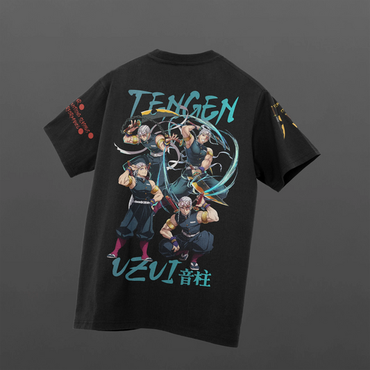 Sound Hashira - Tengen Uzui oversized t-shirt – view 2 – OverBlaze