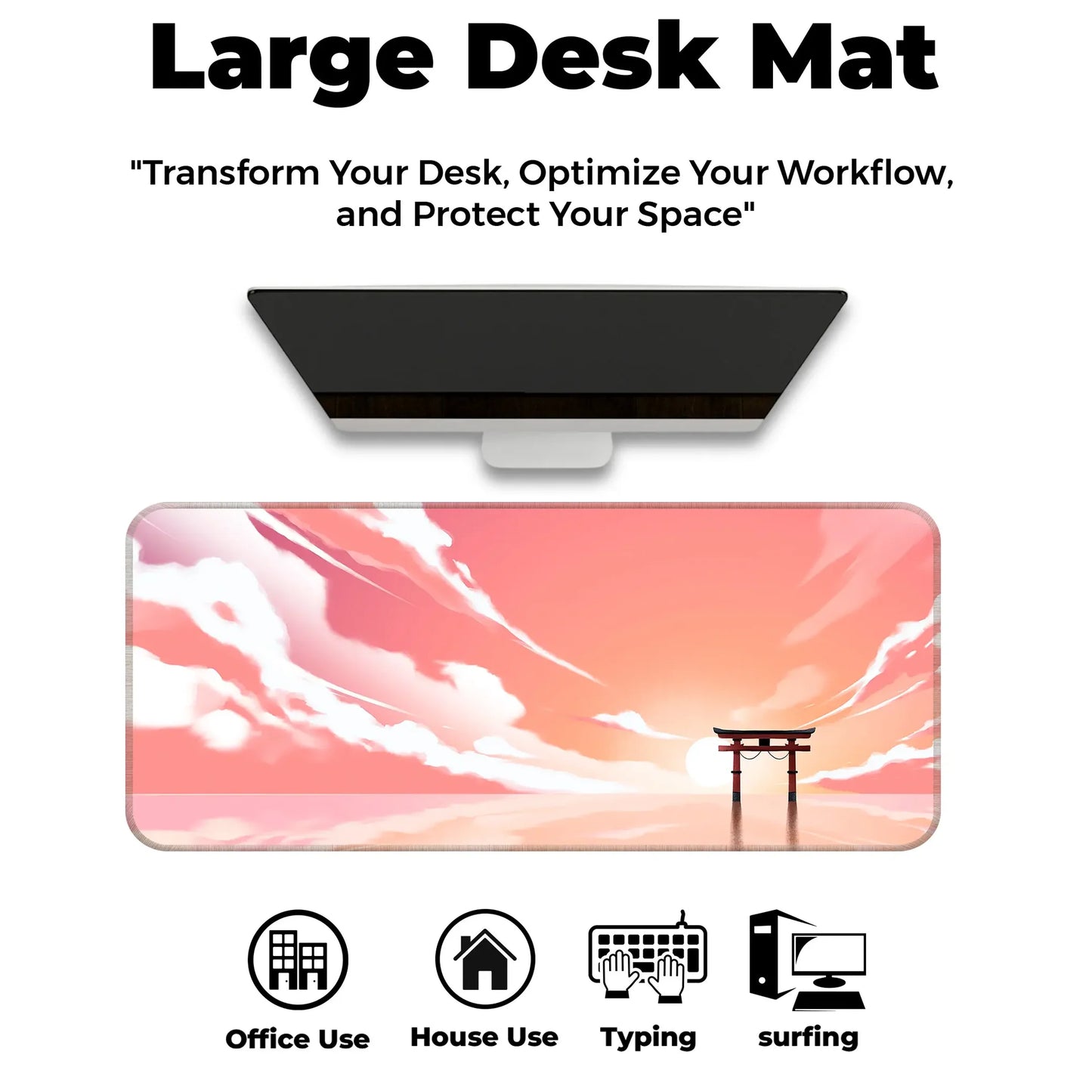 Tori Gate - Sunset - E-XL Mousepad image 5