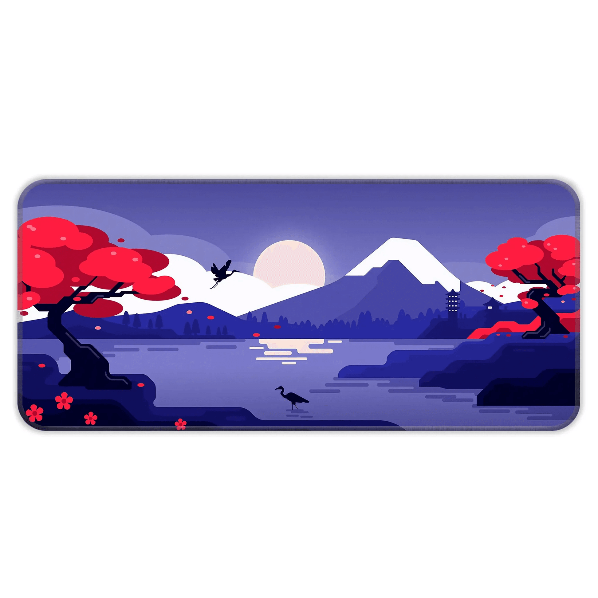Mountains Art - Purple - E-XL Mousepad image 0
