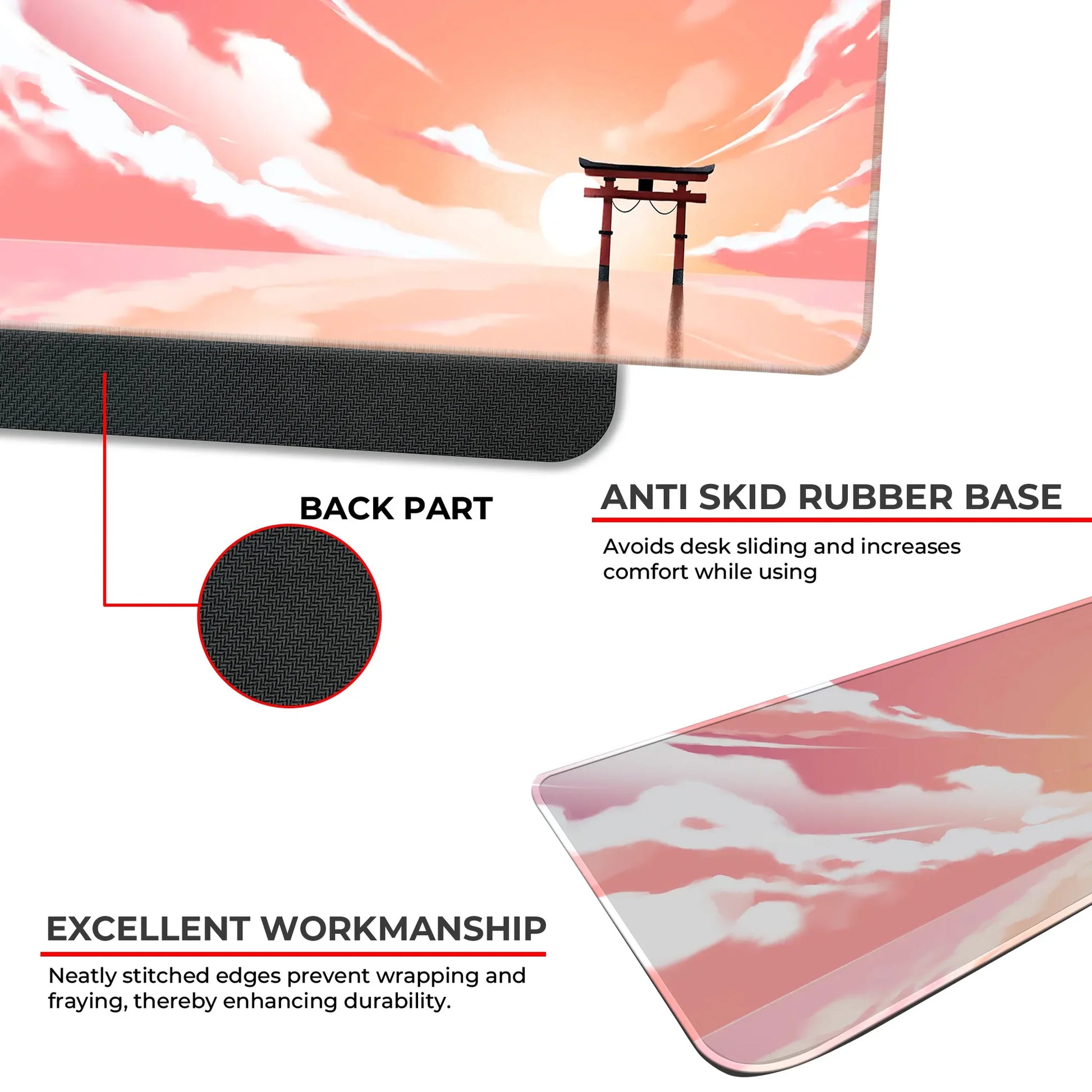 Tori Gate - Sunset - E-XL Mousepad image 2