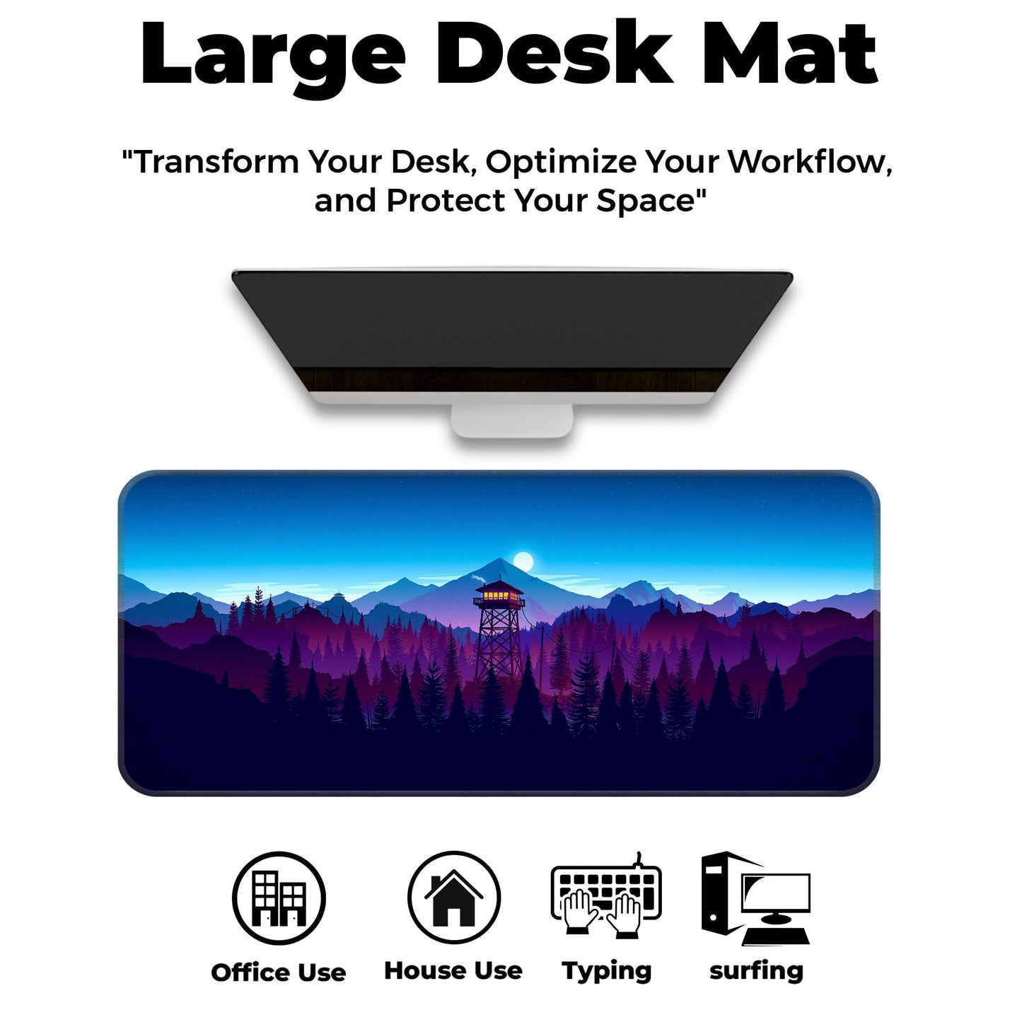 Mountains Abstract - E-XL Mousepad image 5