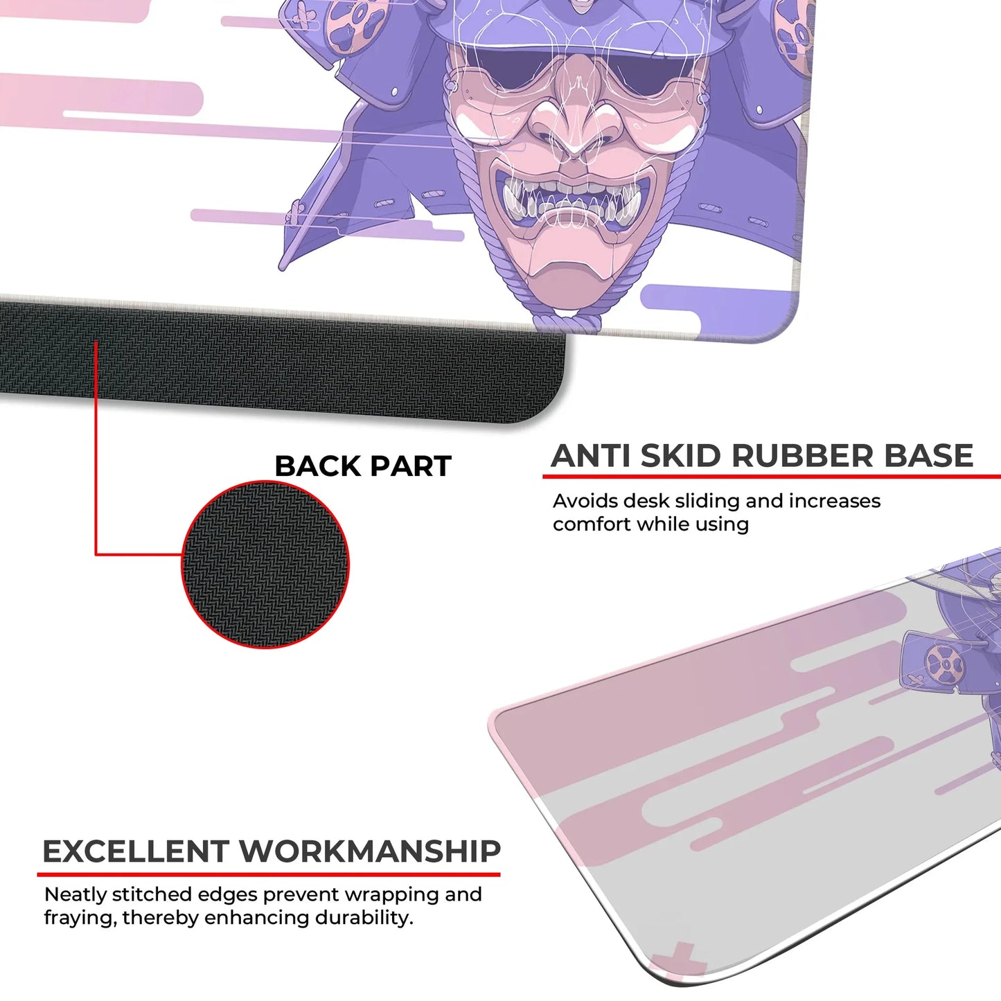 Cyber Oni - Peach - E-XL Mousepad image 2