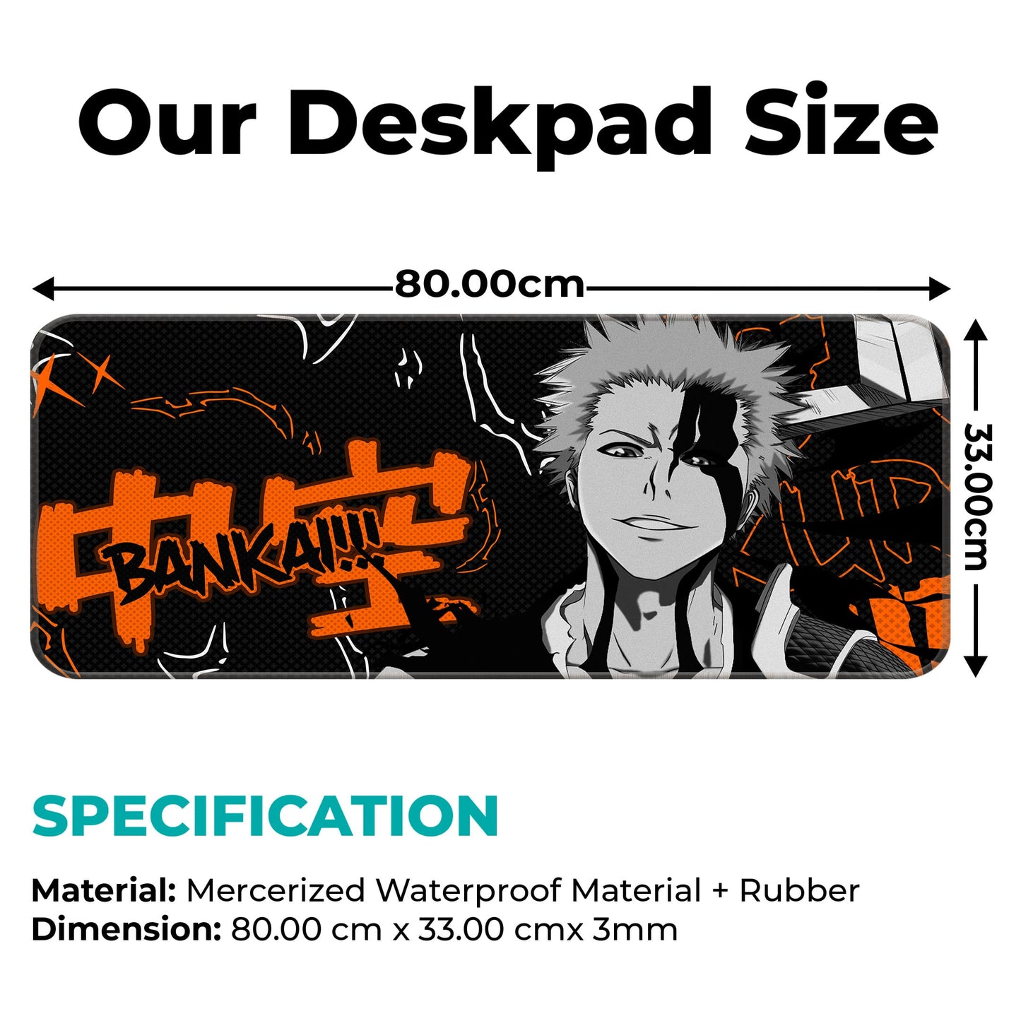 Ichigo Kurosaki - E-XL Mousepad image 1