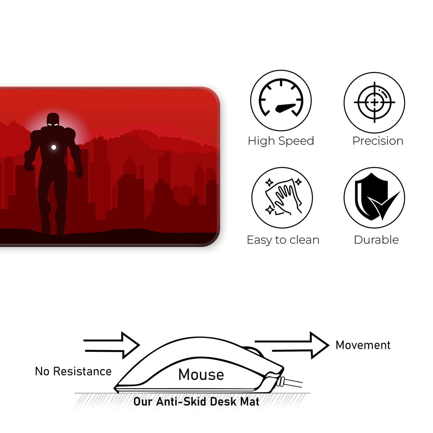 Ironman Red - E-XL Mousepad image 3