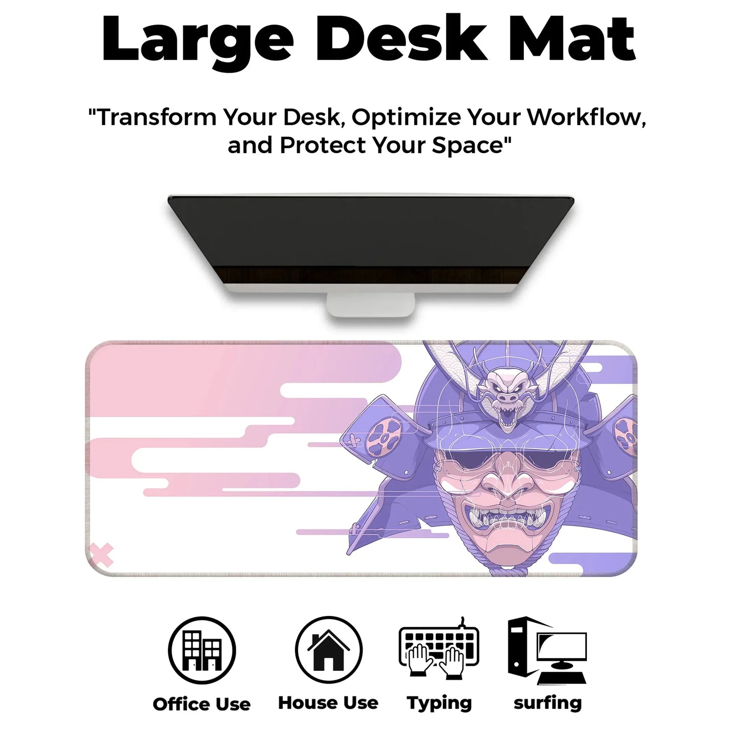 Cyber Oni - Peach - E-XL Mousepad image 5