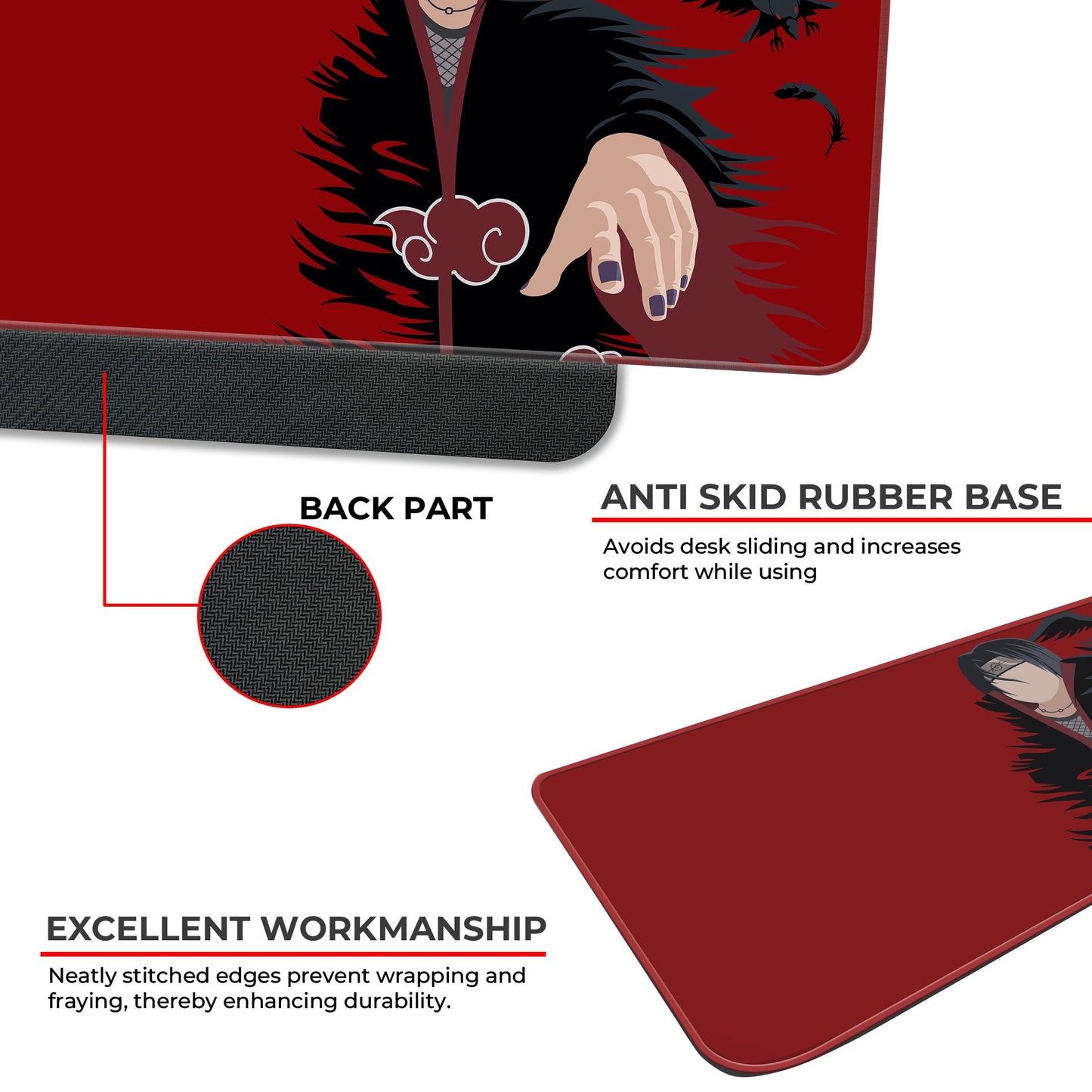 Itachi - Minimal - II - E-XL Mousepad image 2