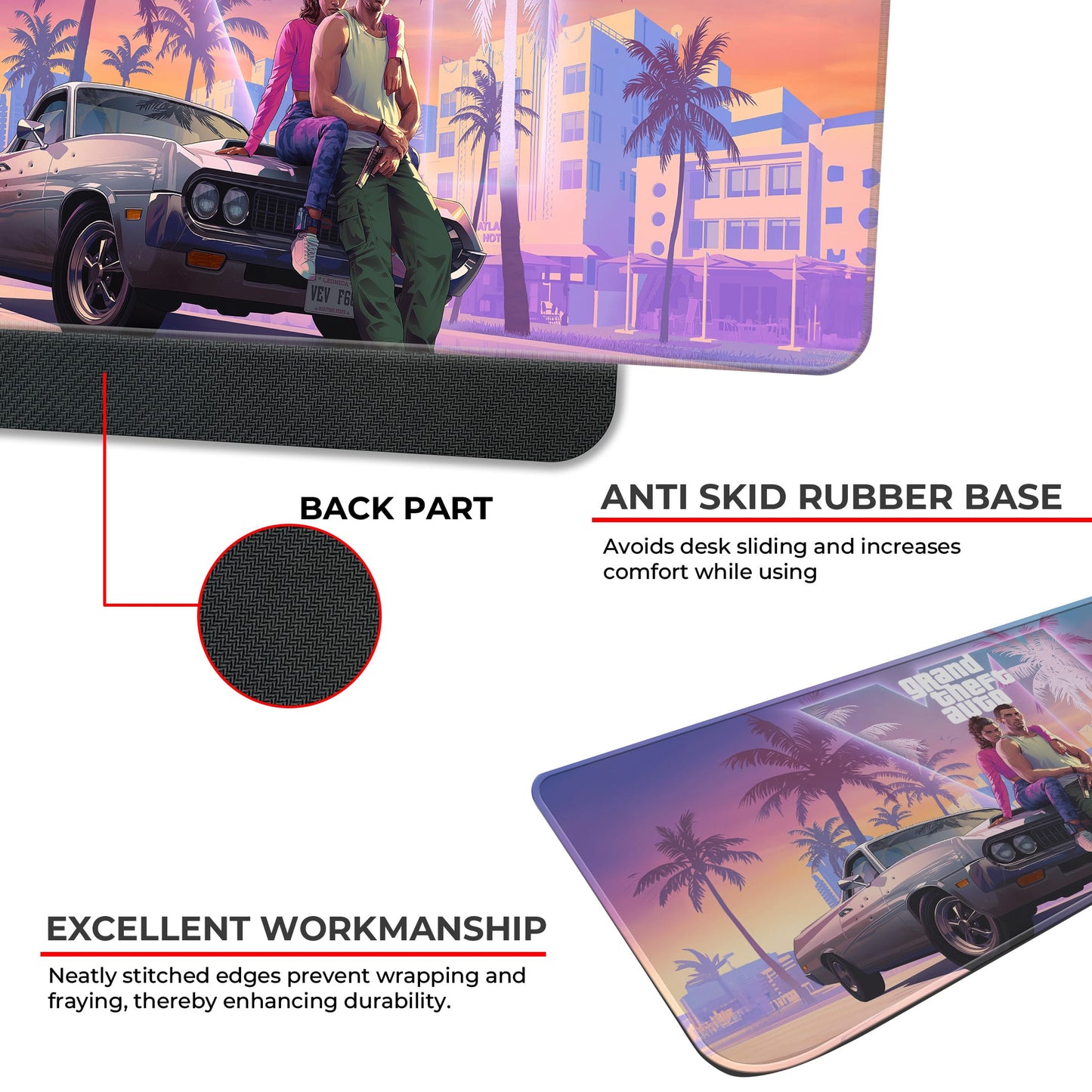 GTA VI - III - E-XL Mousepad image 2