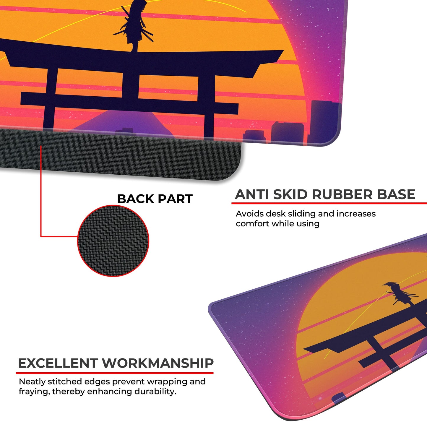 Tori Gate Abstract - E-XL Mousepad image 2