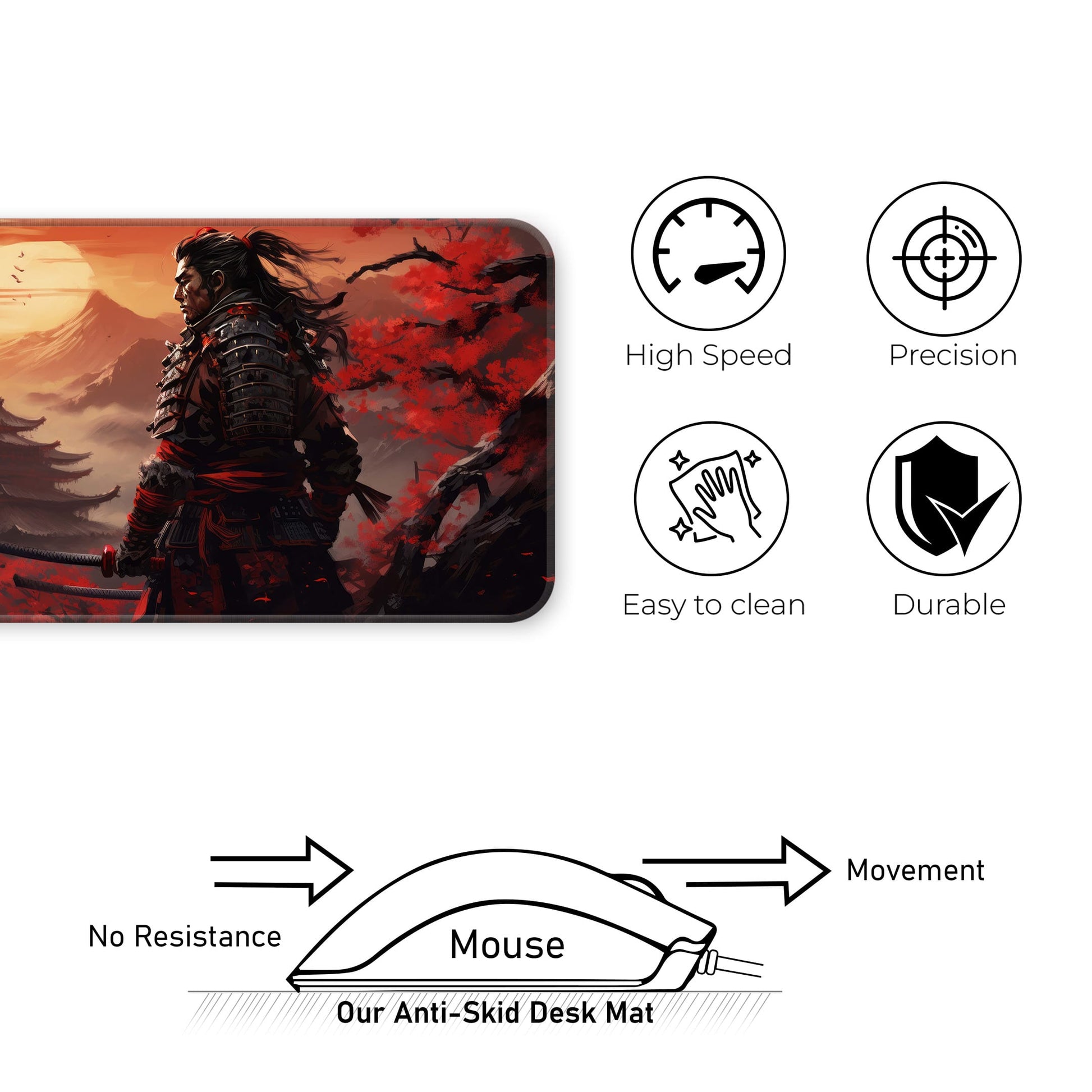Japanese Samurai - E-XL Mousepad image 3