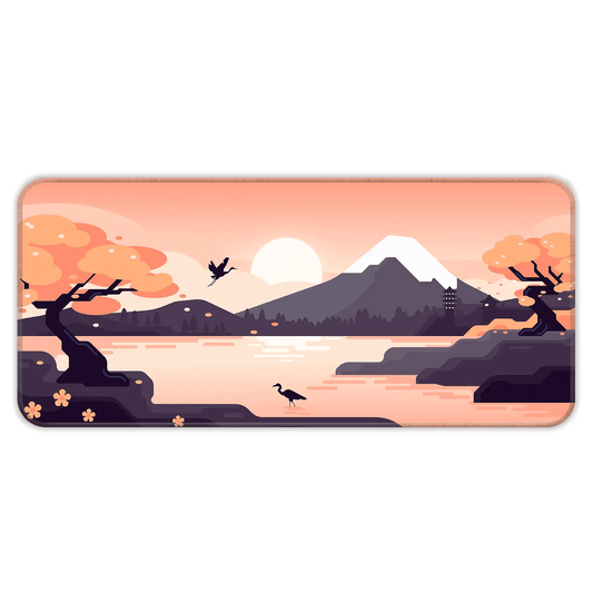 Mountains Art - Orange - E-XL Mousepad image 0