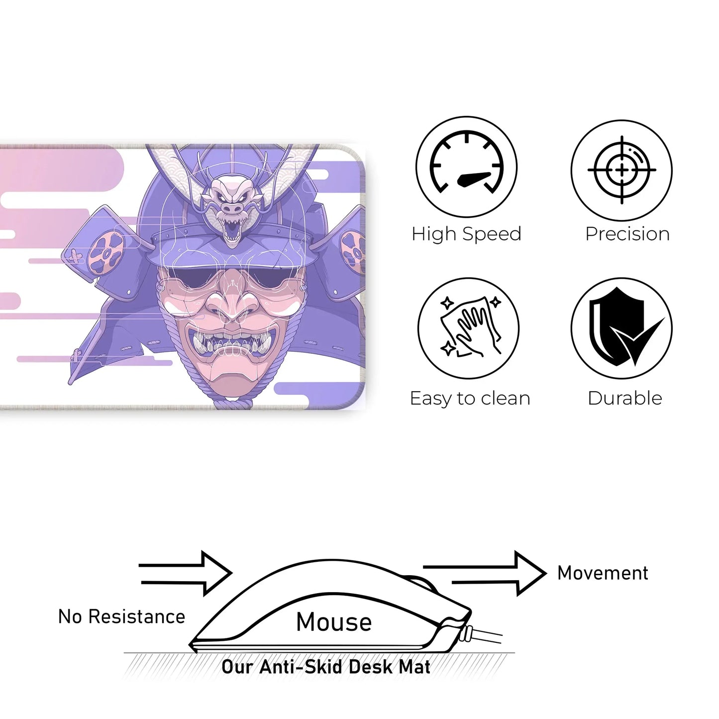 Cyber Oni - Peach - E-XL Mousepad image 3