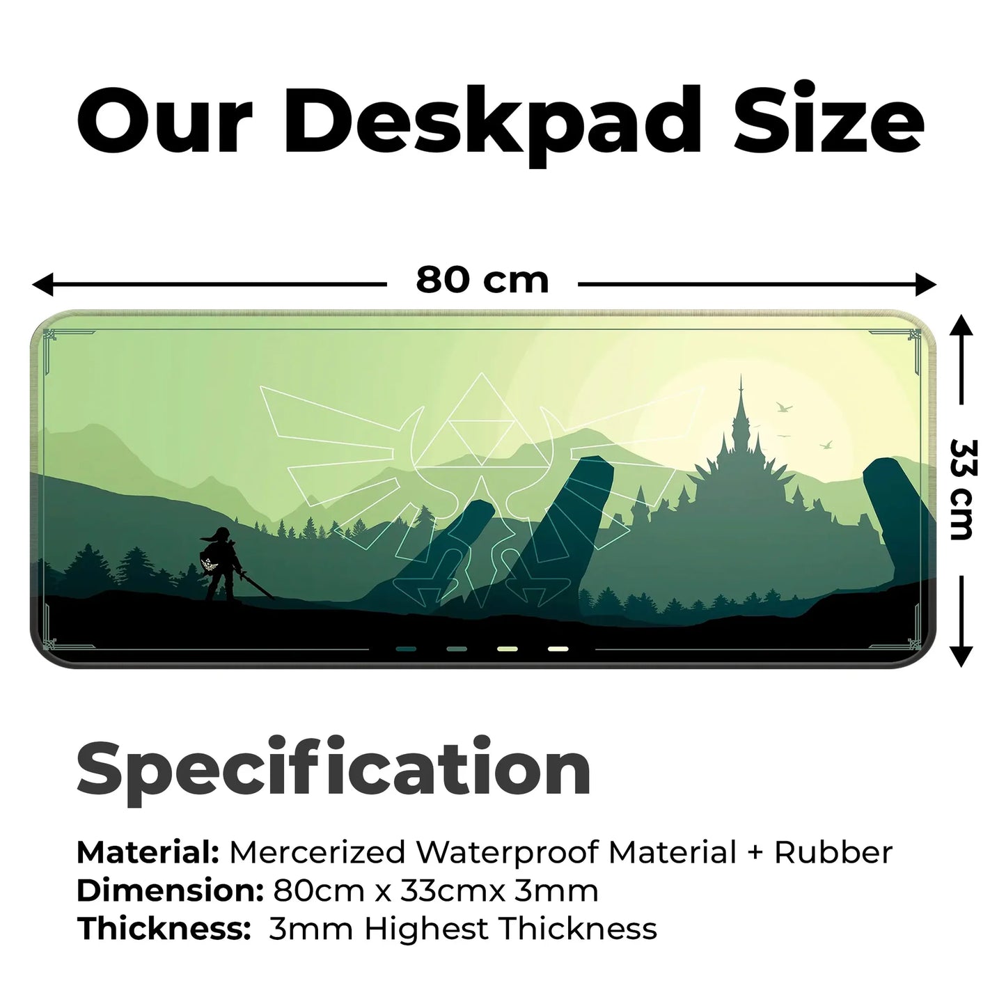 Zen Forest - Green - E-XL Mousepad image 1