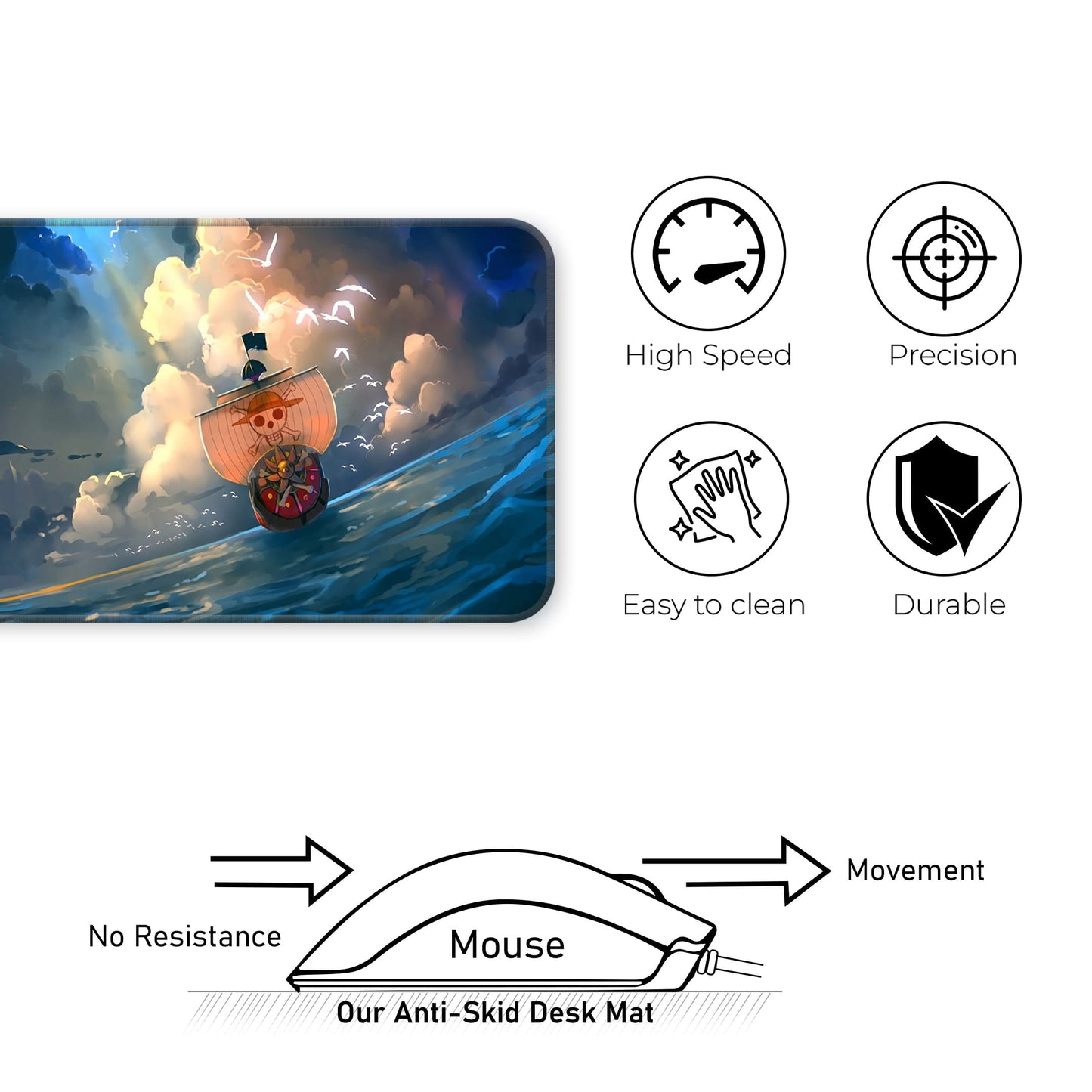 A Thousand Sunny - E-XL Mousepad image 3