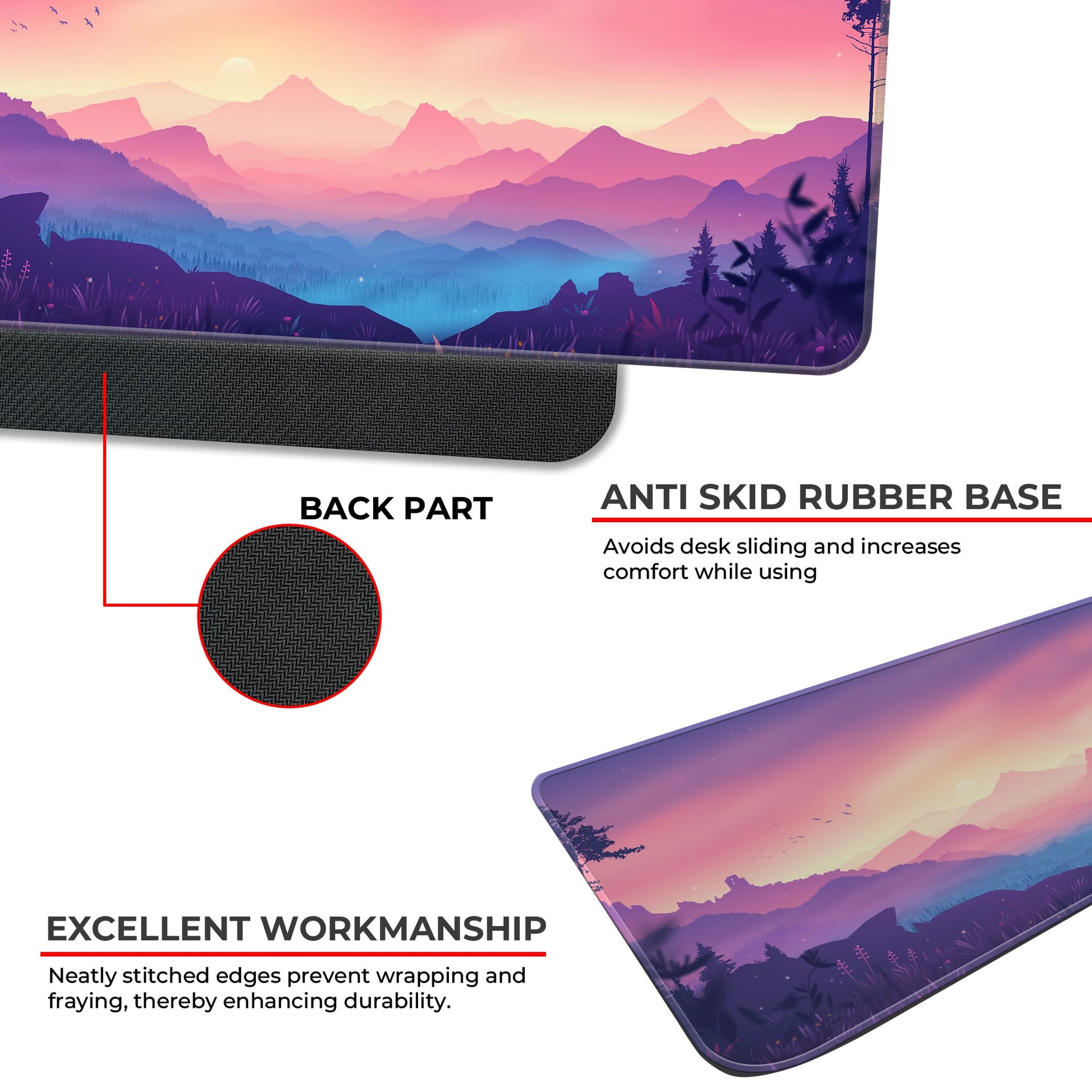 Mountains Subtle - E-XL Mousepad image 2