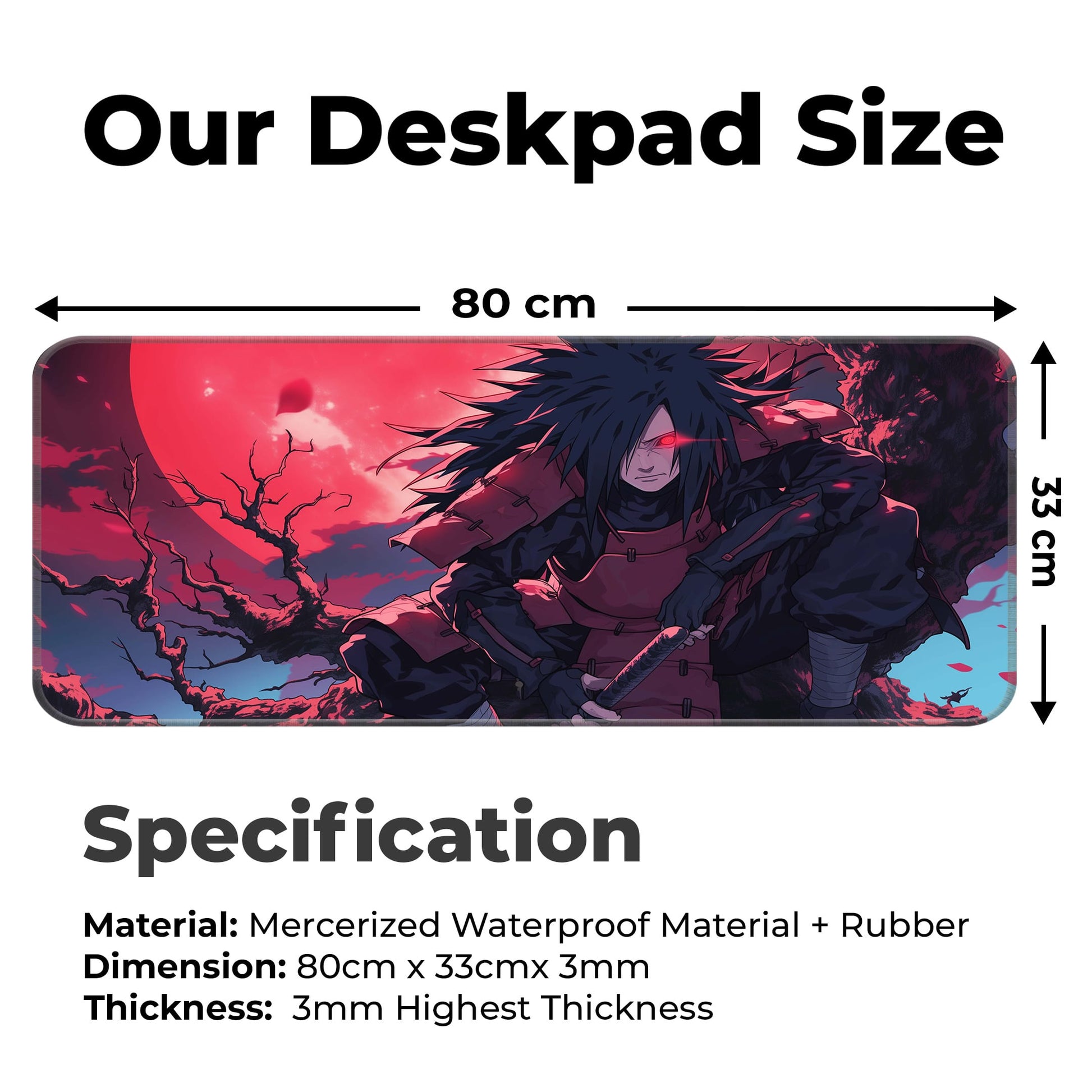 Uchiha Madara - E-XL Mousepad image 1