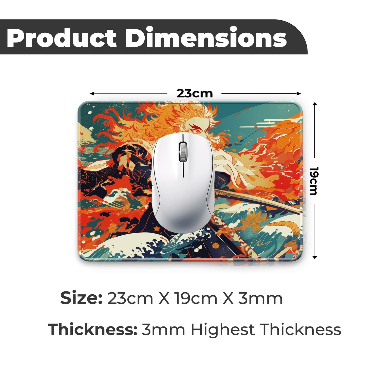 Rengoku - S Size Mousepad image 1