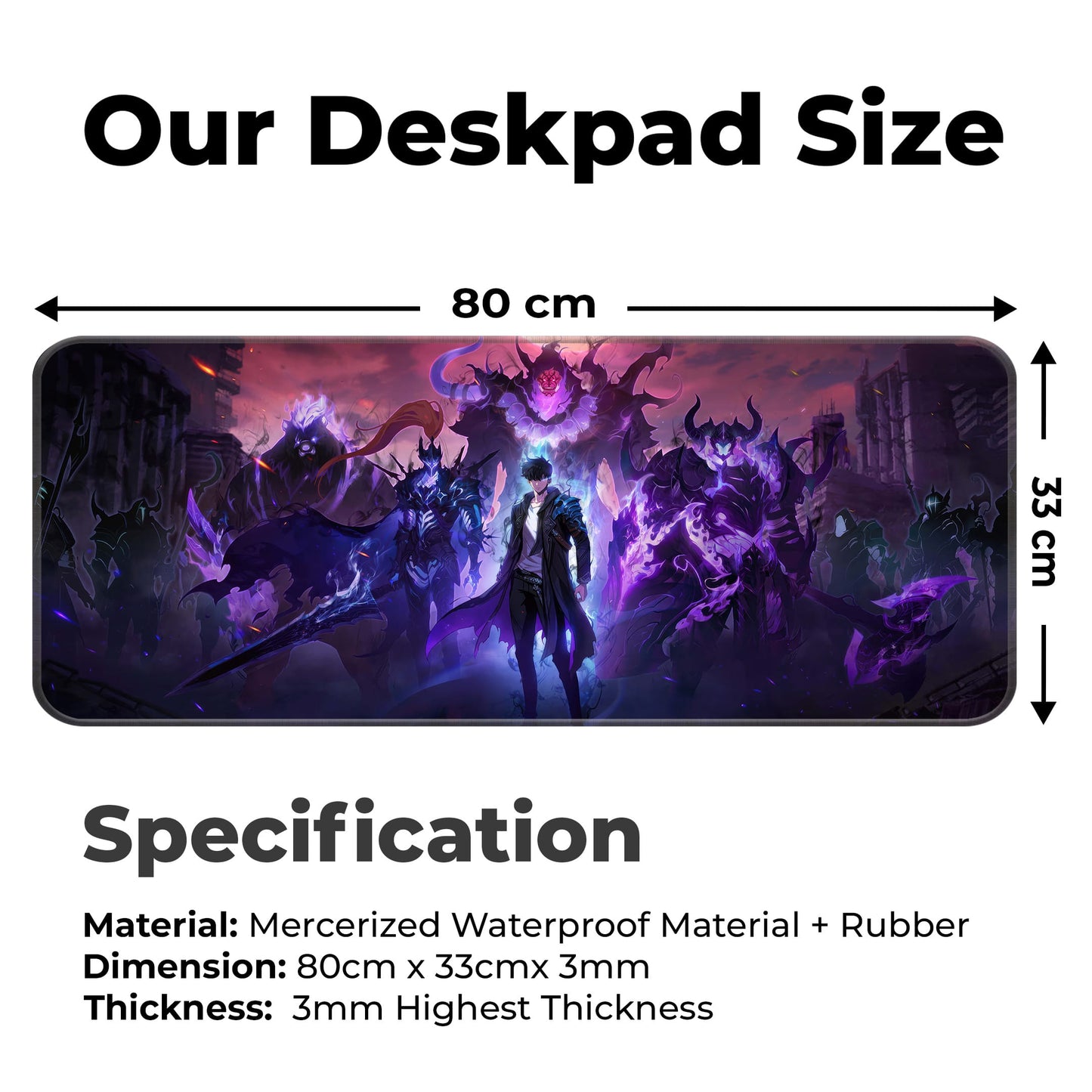 Solo Levelling - E-XL Mousepad image 1