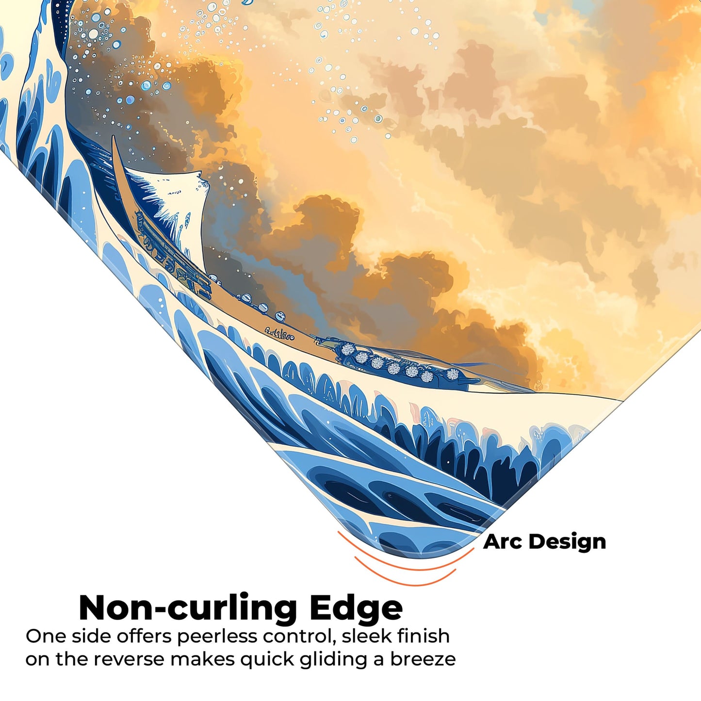 Sea Waves Abstract - E-XL Mousepad image 4