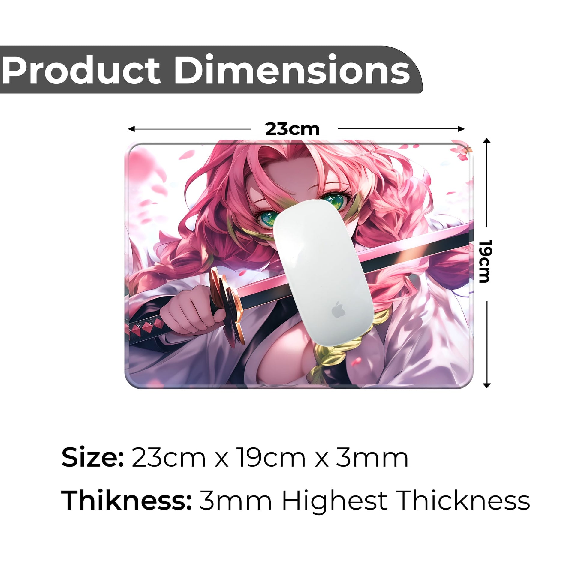 Mitsuri Kanroji - S Size Mousepad image 1