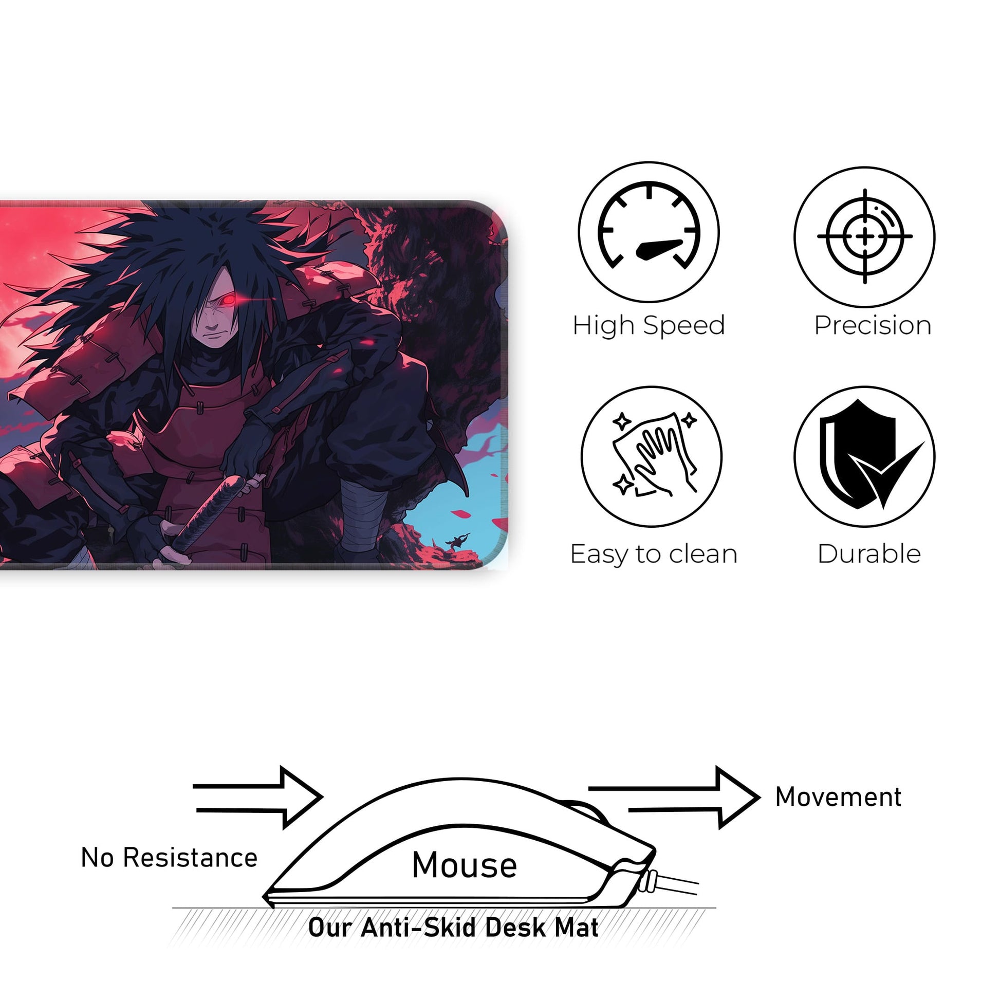 Uchiha Madara - E-XL Mousepad image 3