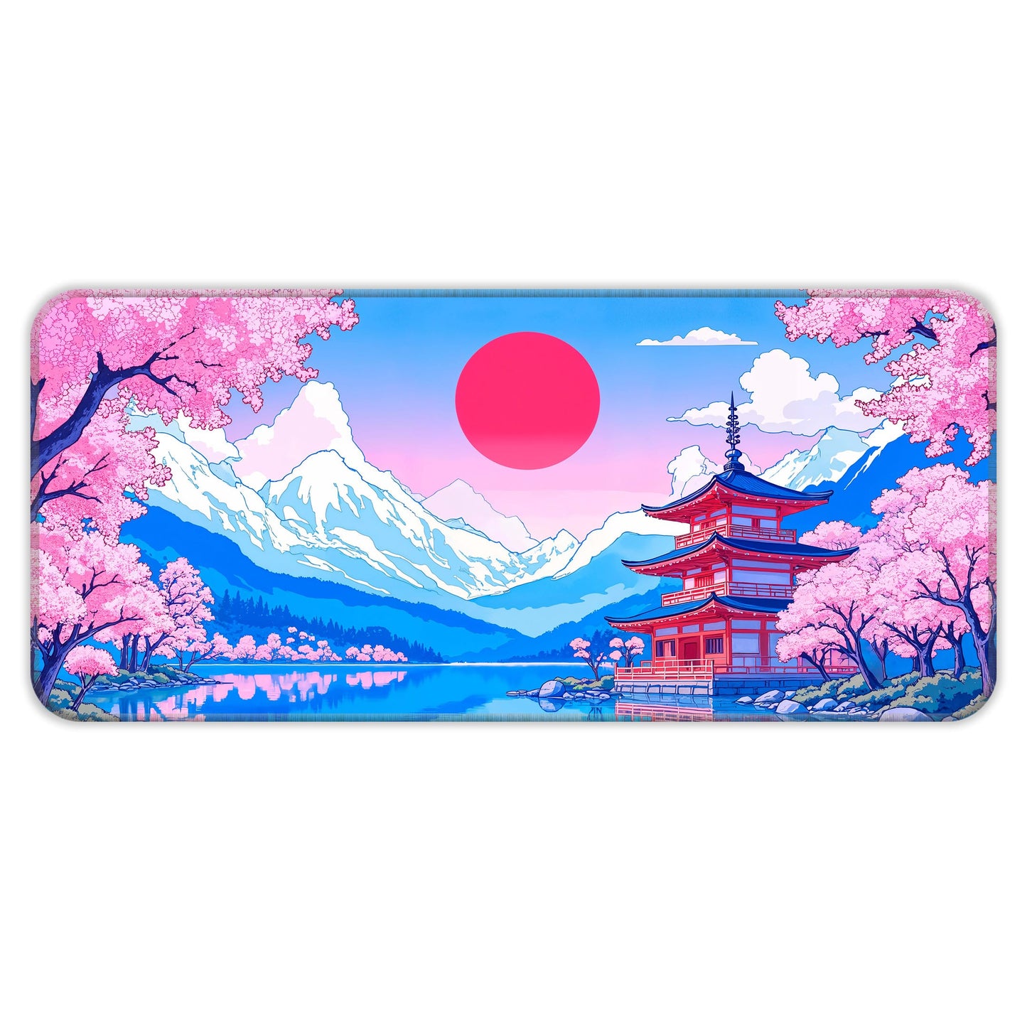 Japanese Temple - E-XL Mousepad image 0