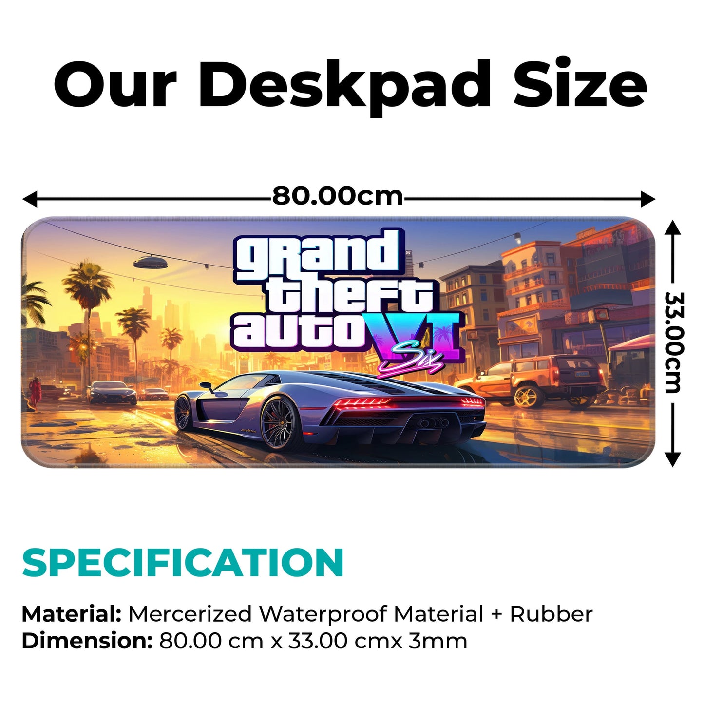 GTA VI - I - E-XL Mousepad image 1