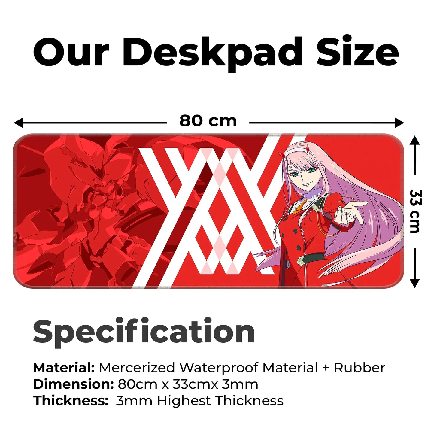 Zero Two - E-XL Mousepad image 1