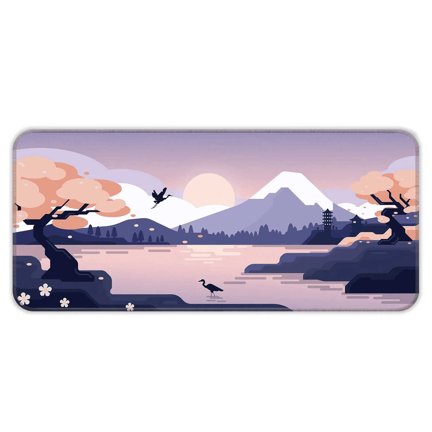 Mountains Art - Lavender - E-XL Mousepad image 0