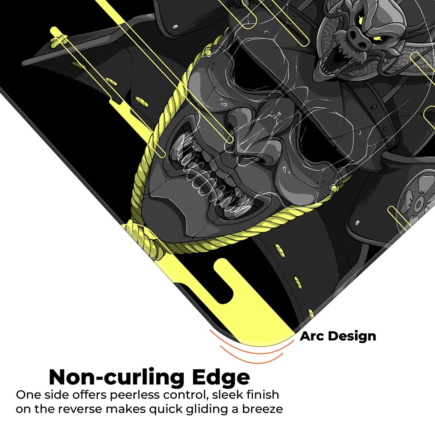 Cyber Oni - Yellow - E-XL Mousepad image 4