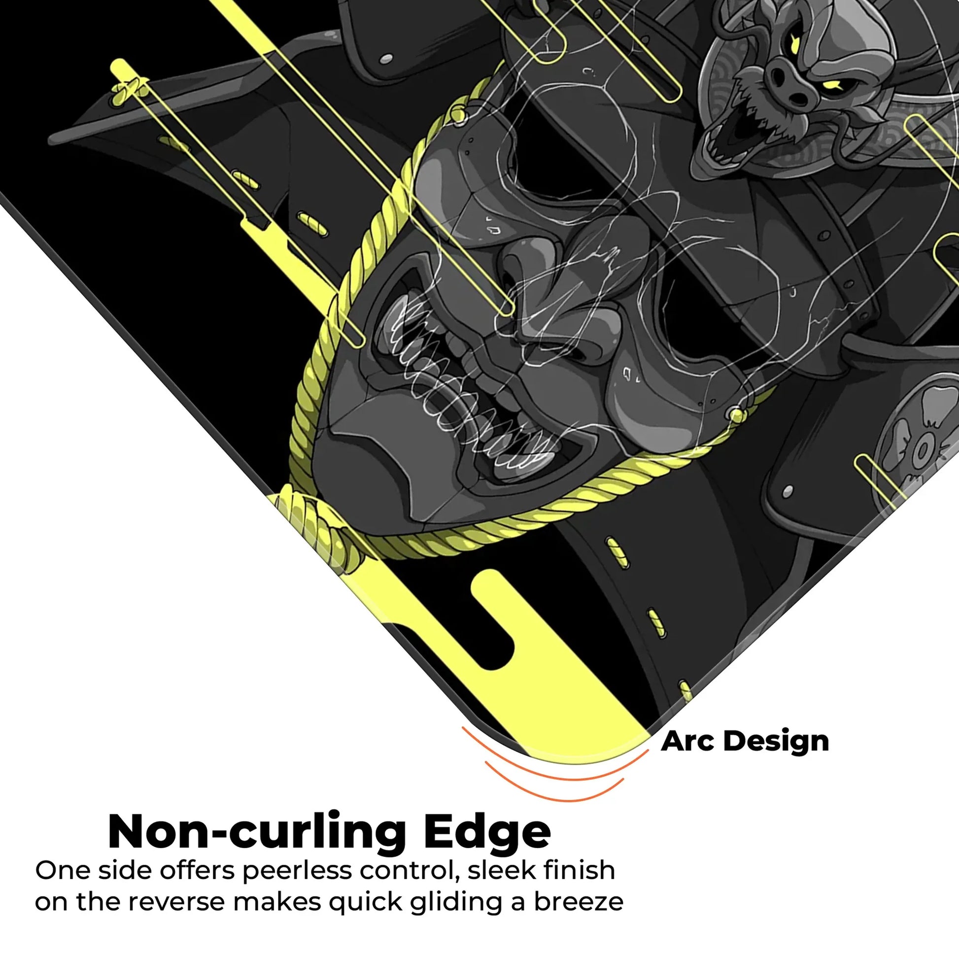 Cyber Oni - Yellow - E-XL Mousepad image 4