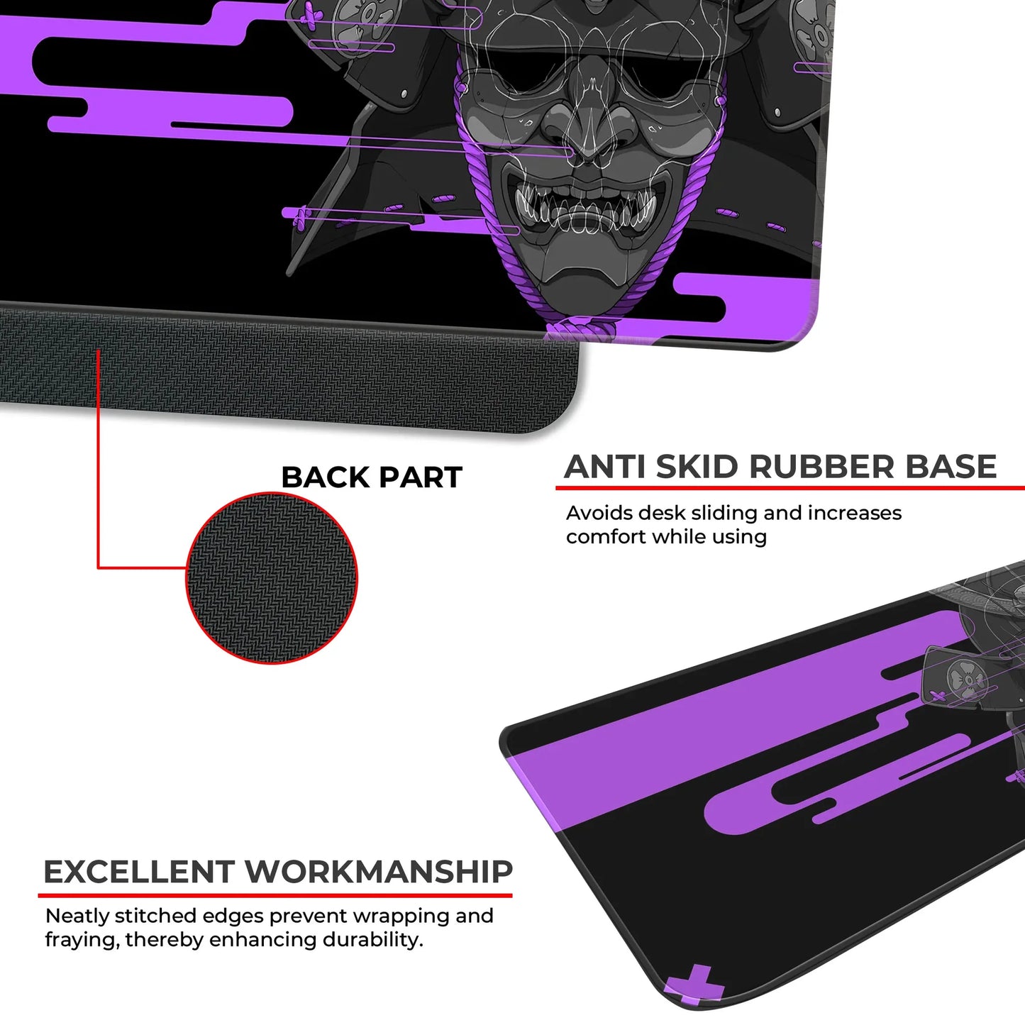 Cyber Oni - Purple - E-XL Mousepad image 2