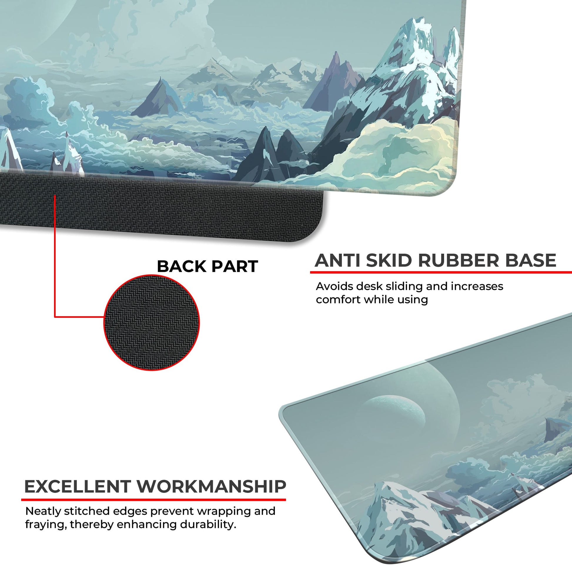 Mountains Landscape - E-XL Mousepad image 2