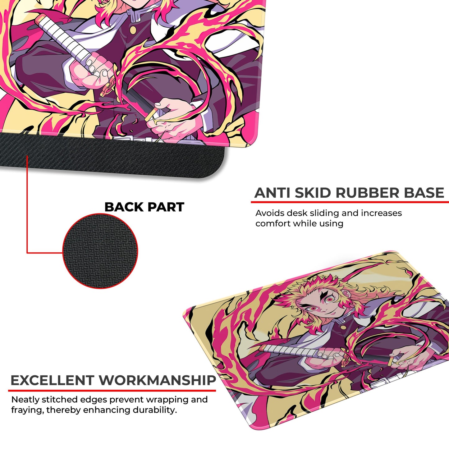 Rengoku Kyujuro - S Size Mousepad image 3