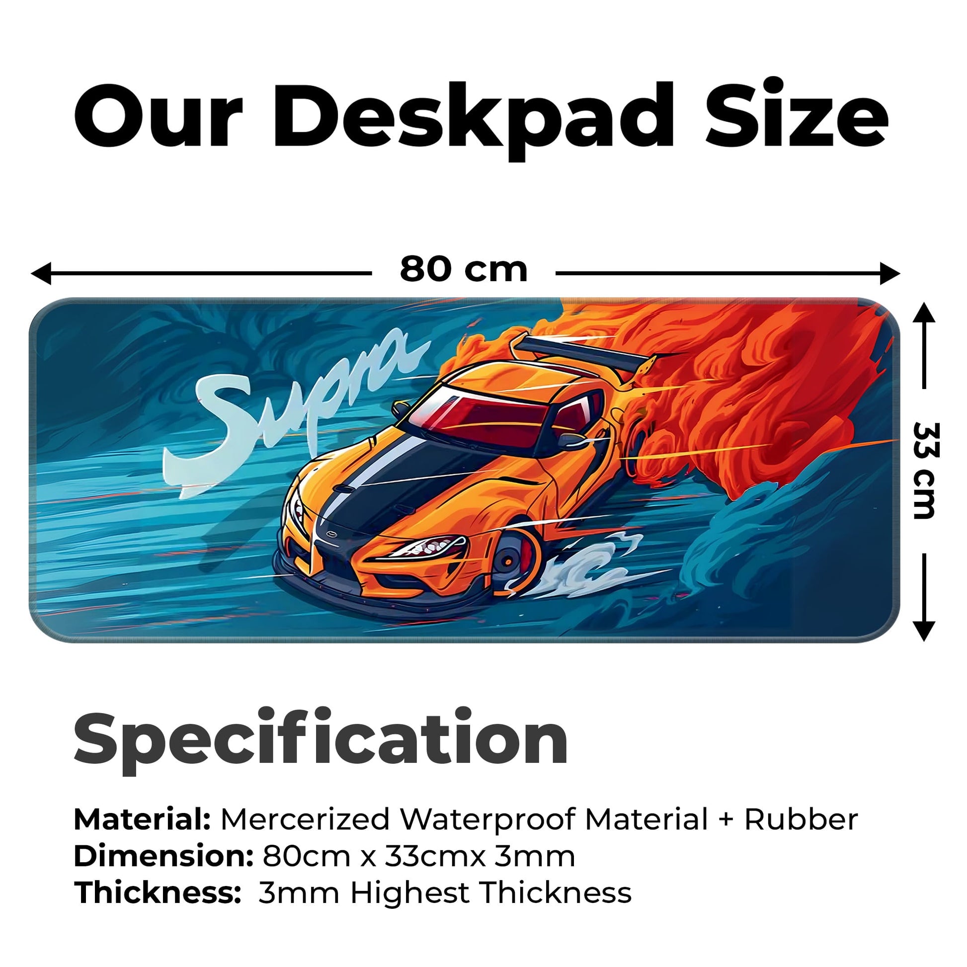 Toyota Supra - E-XL Mousepad image 1