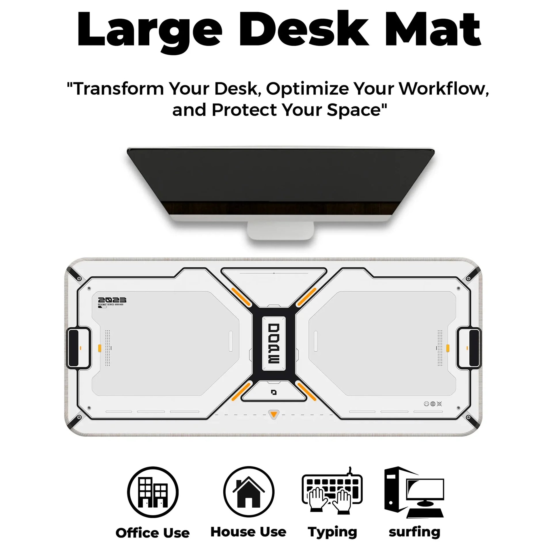 Dope Pattern - White - E-XL Mousepad image 5