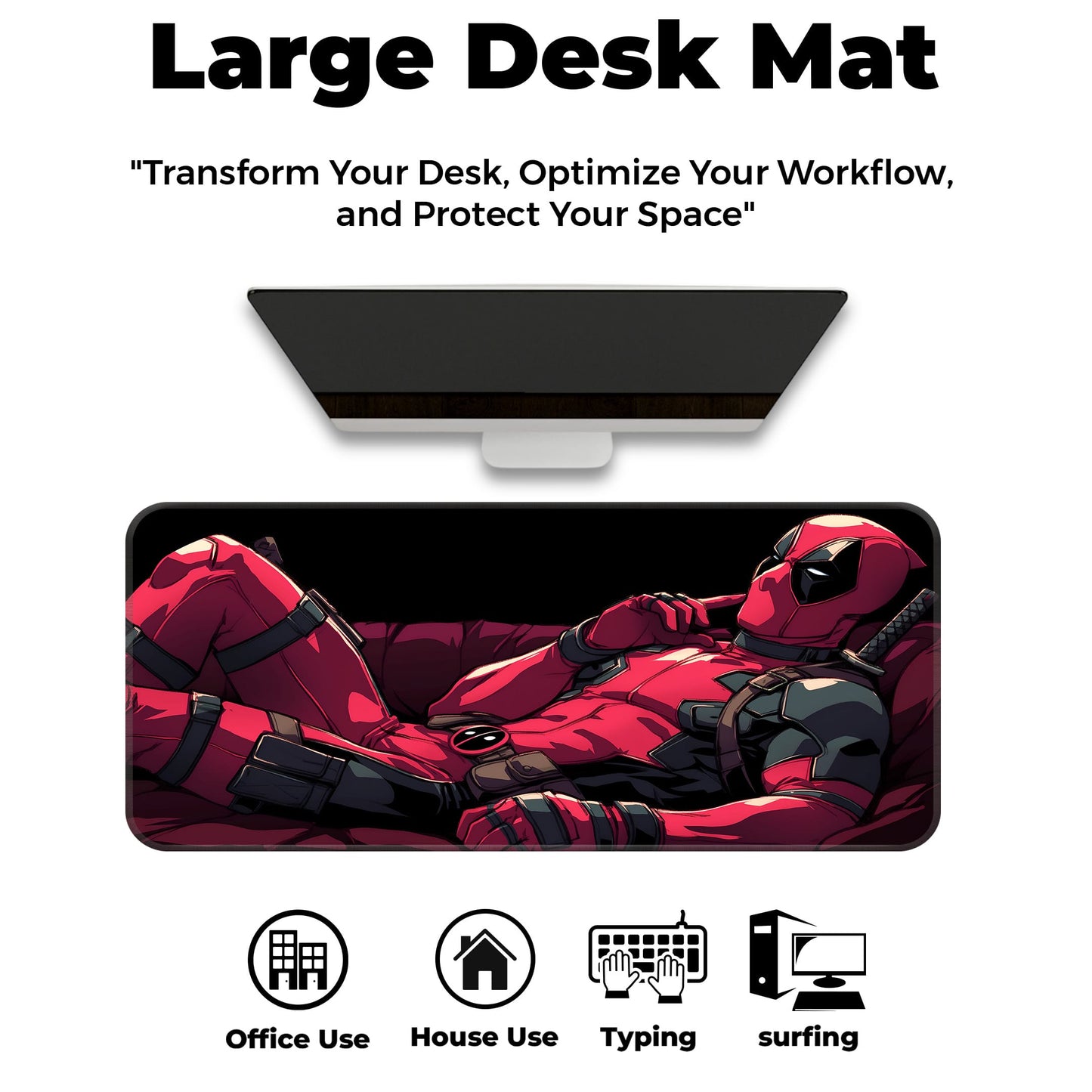Chilling Deadpool - E-XL Mousepad image 5