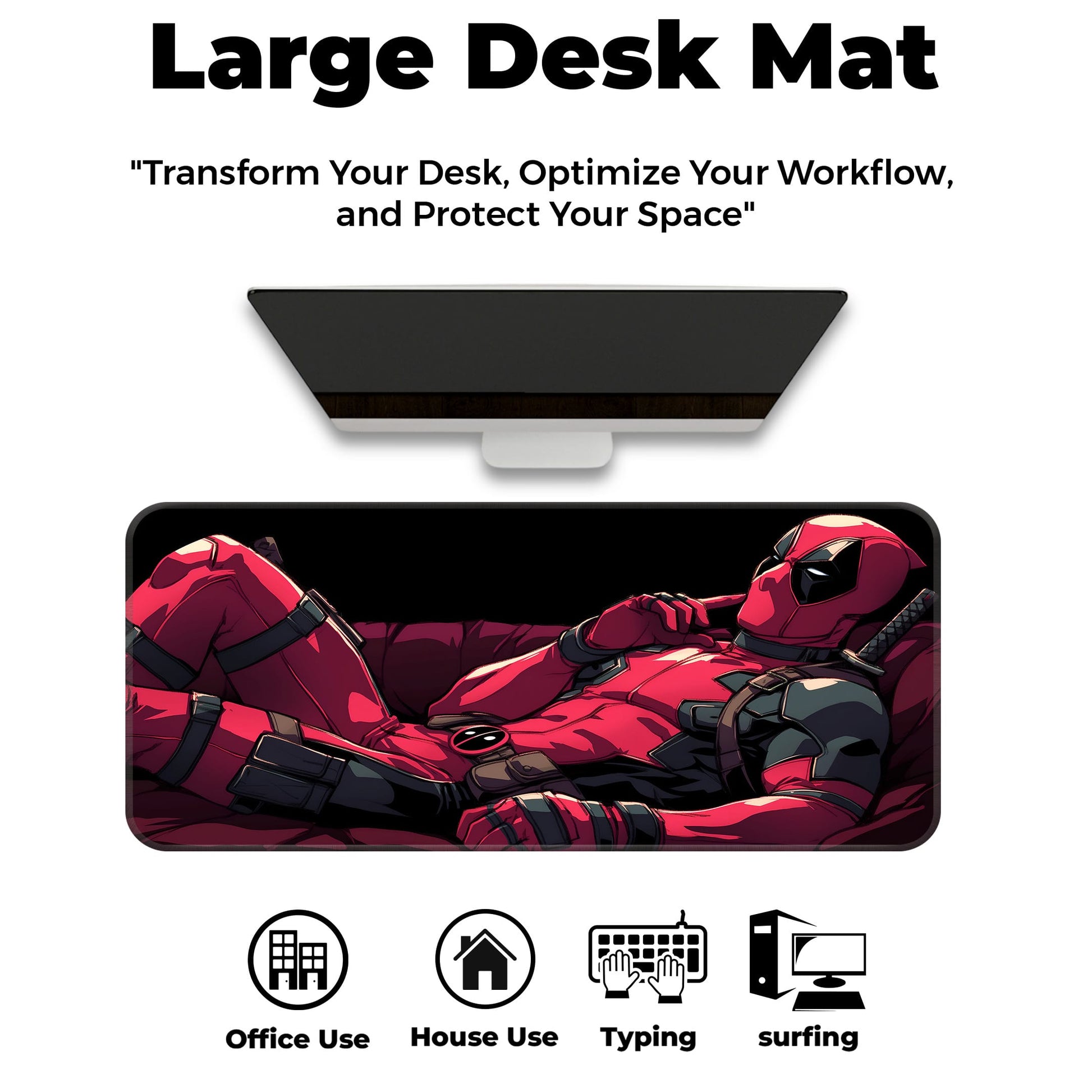 Chilling Deadpool - E-XL Mousepad image 5
