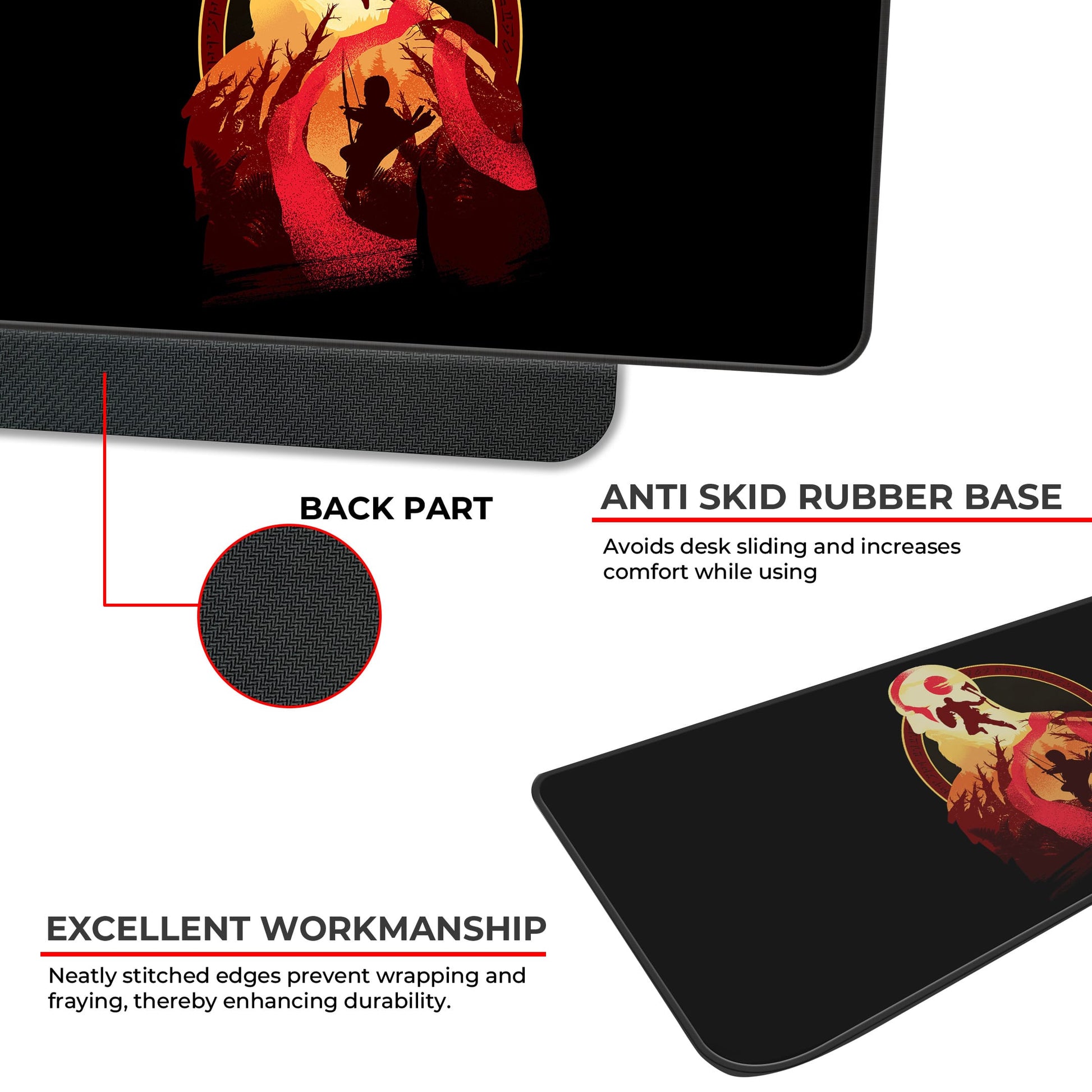 Kratos Artwork - E-XL Mousepad image 2