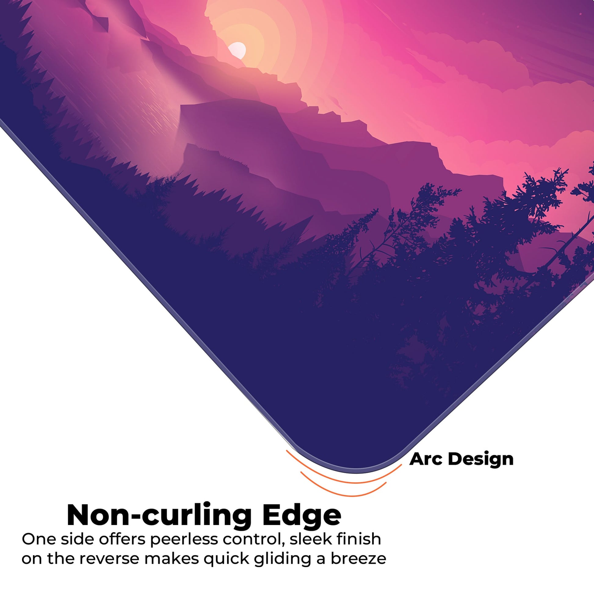 Pink Sunset - E-XL Mousepad image 4