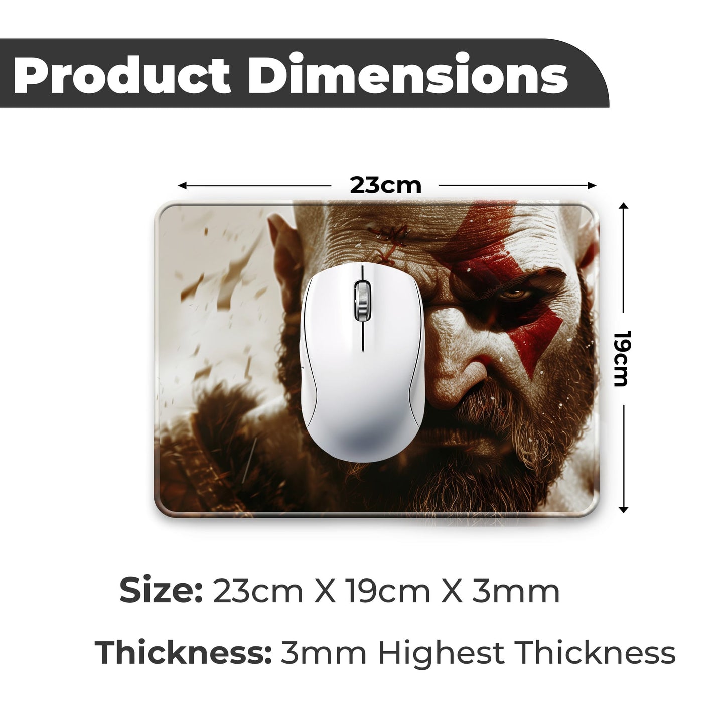 Kratos - S Size Mousepad image 1
