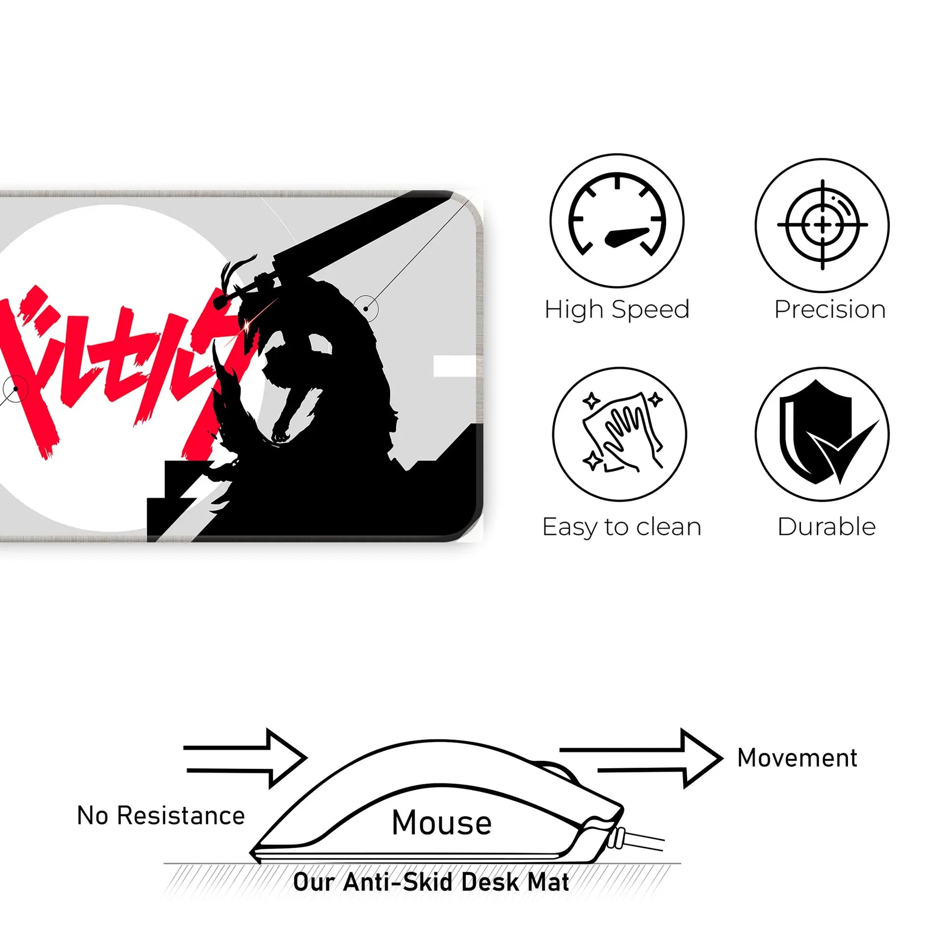 Berserk - Light - E-XL Mousepad image 3