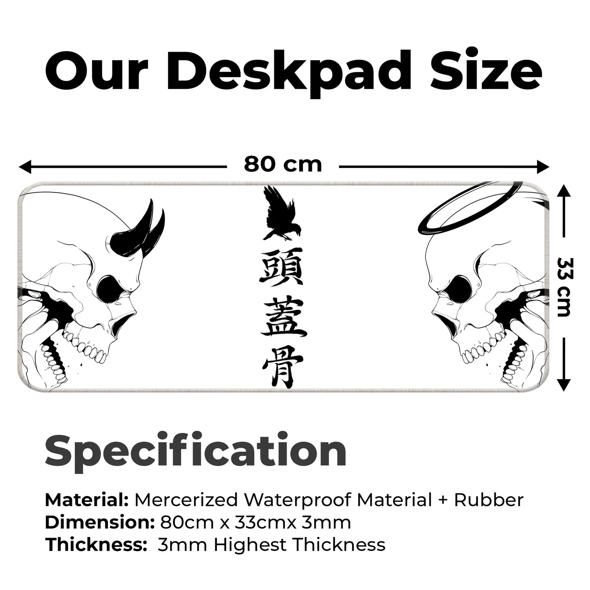 Devil or Angel - White - E-XL Mousepad image 1