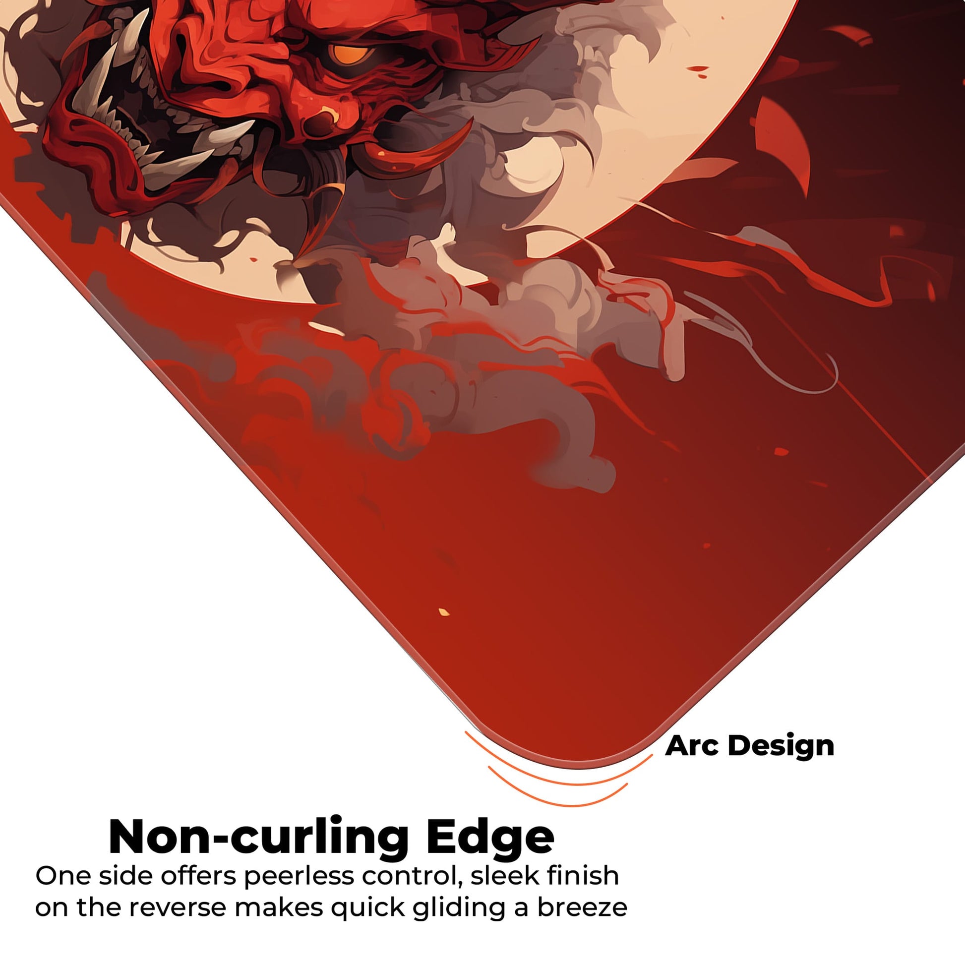 Oni Mask - Red - E-XL Mousepad image 4